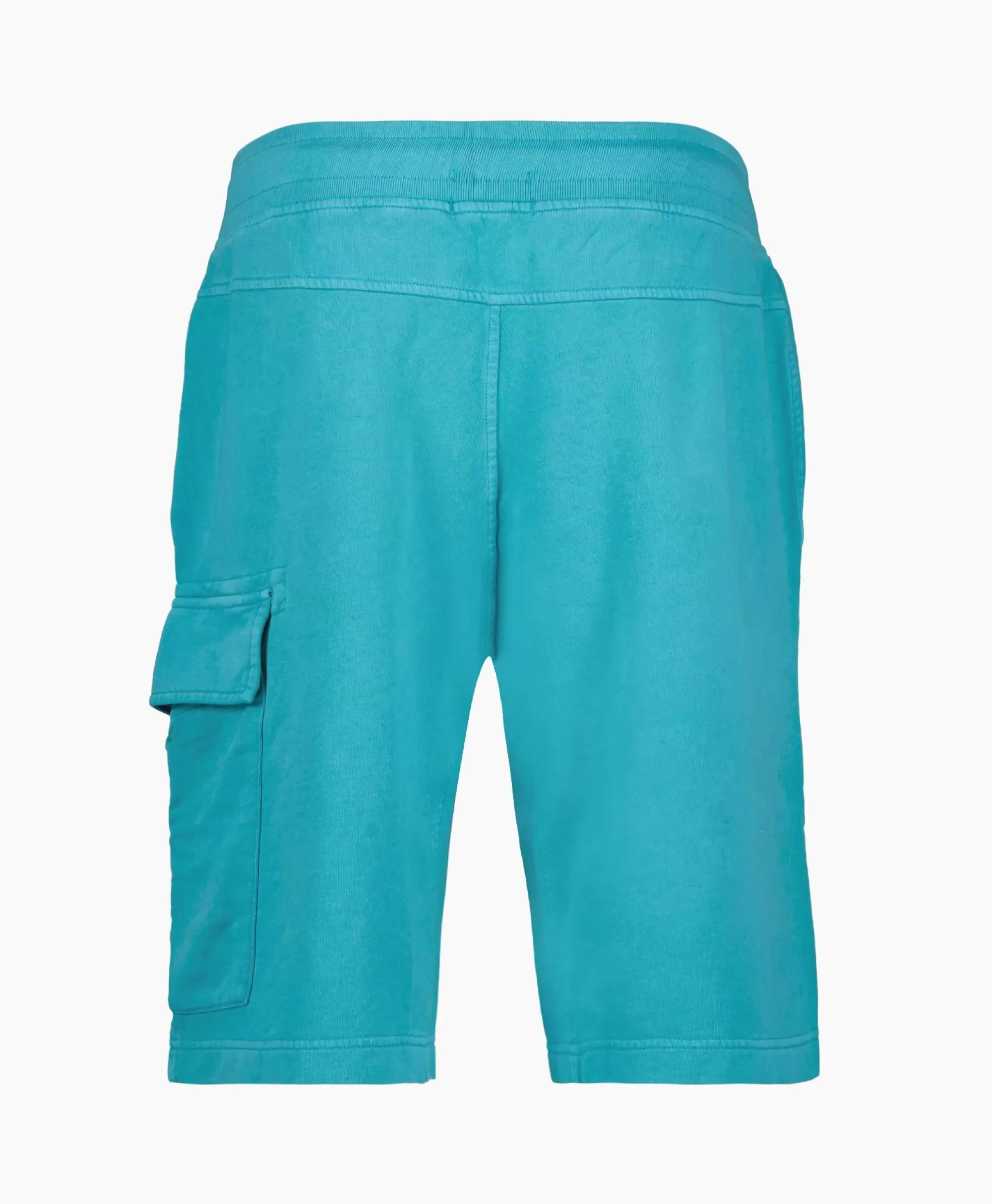 Broeken*Cp Company Korte Broek Short Fleece Cargo Blauw