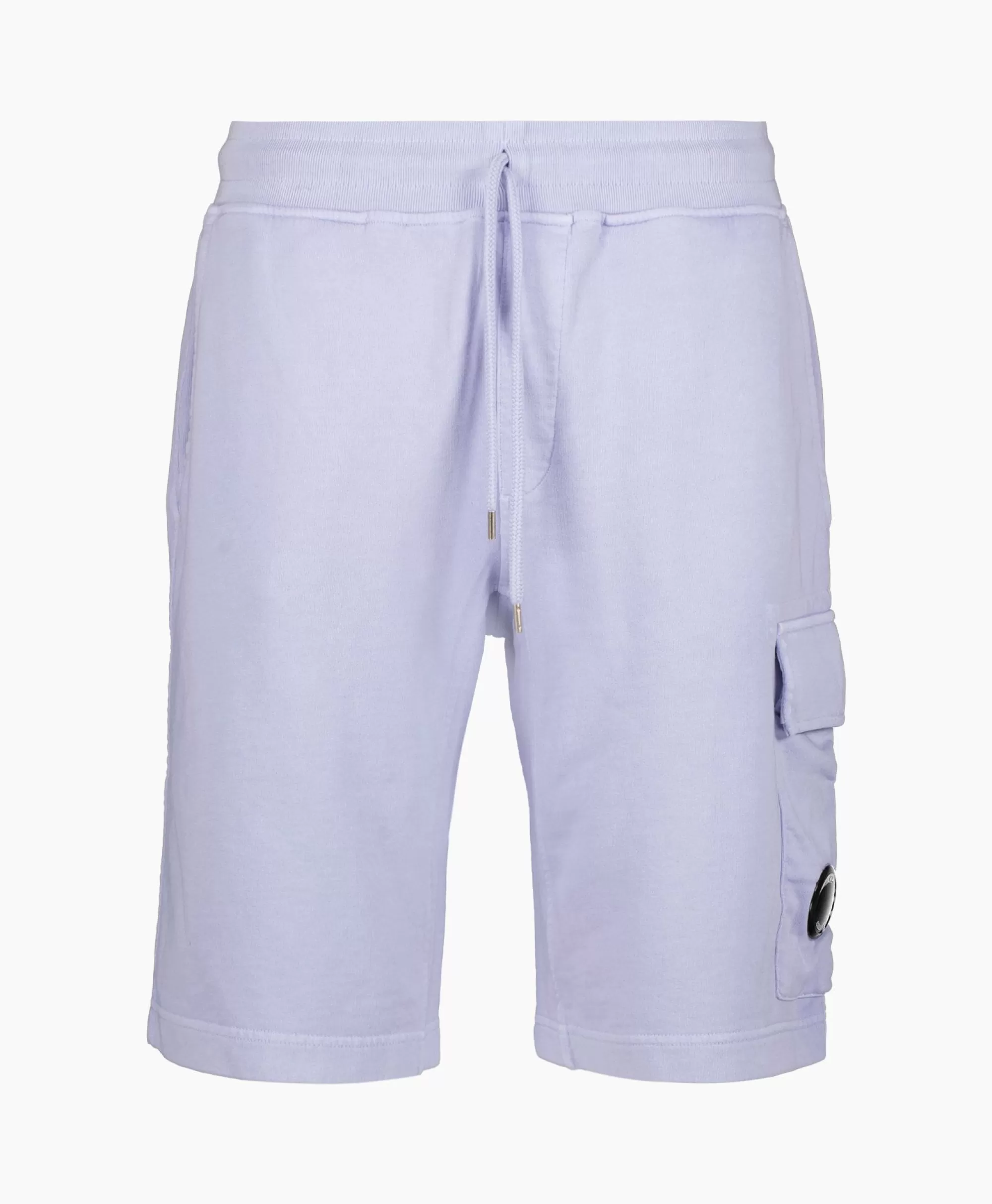 Broeken*Cp Company Korte Broek Short Fleece Cargo Lila