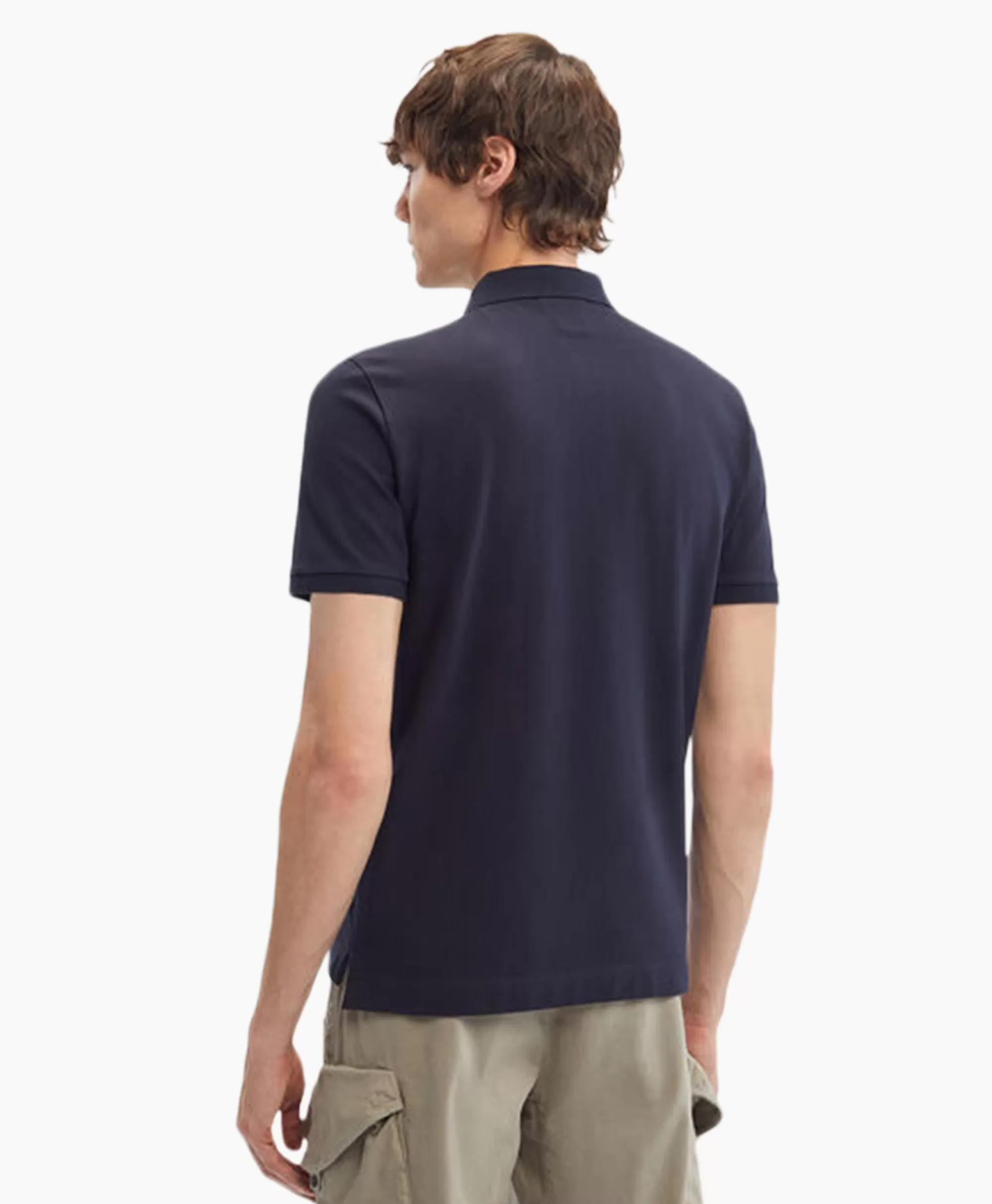 Polo'S*Cp Company Polo Stretch Piquet Regular Donker Blauw