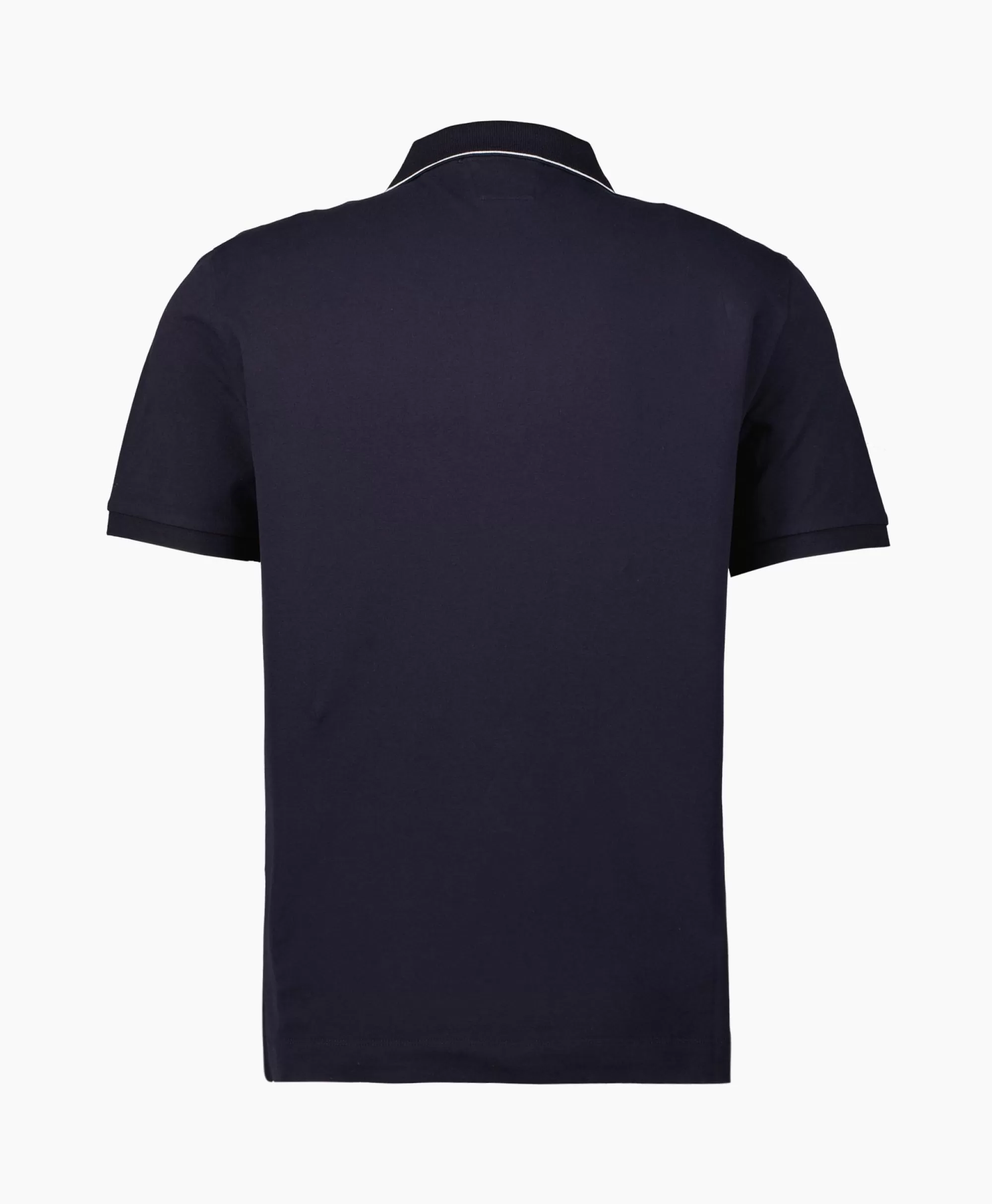 Polo'S*Cp Company Polo Stretch Piquet Striped Collar Donker Blauw