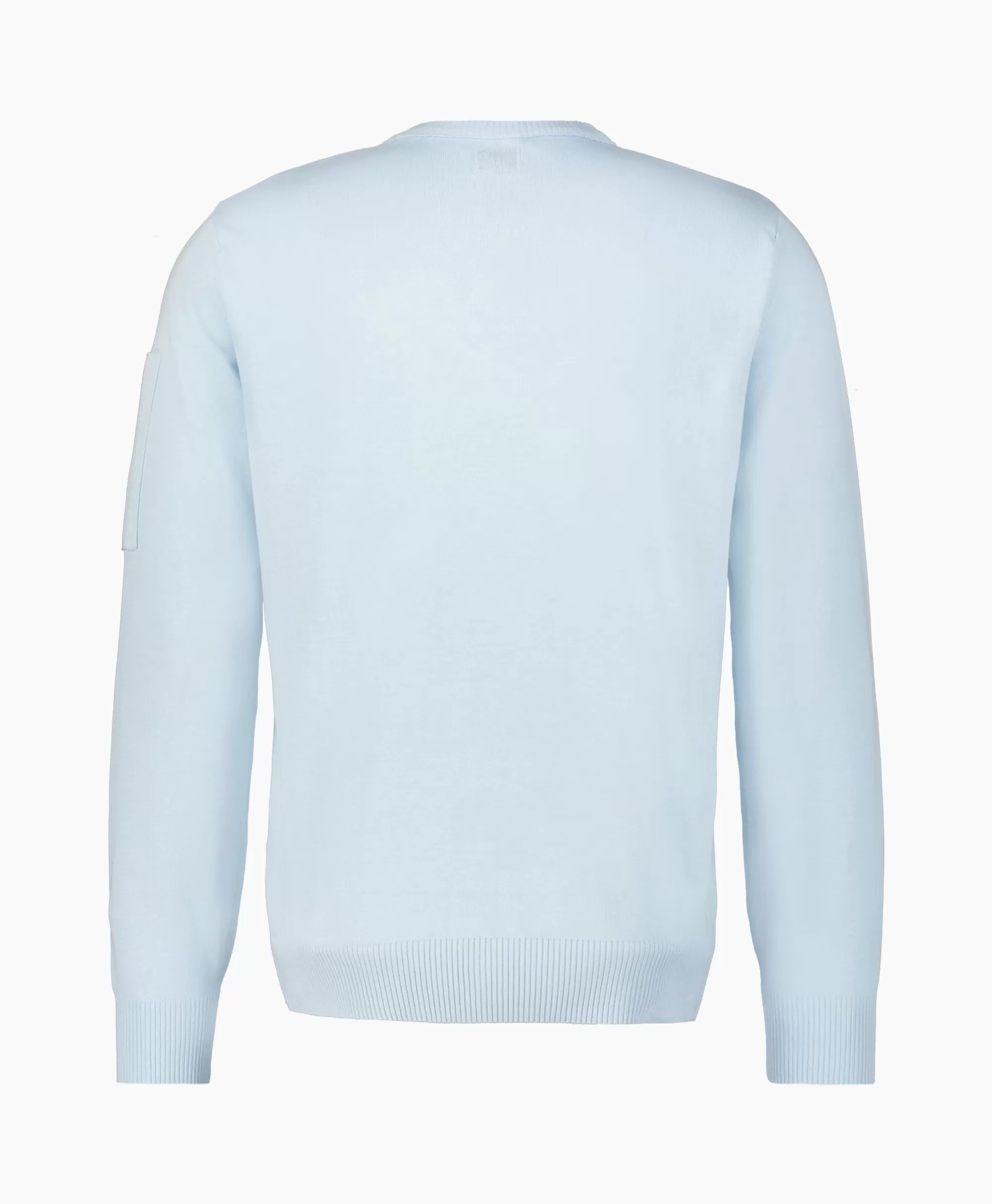 Truien*Cp Company Pullover Cotton Crepe Knit Licht Blauw