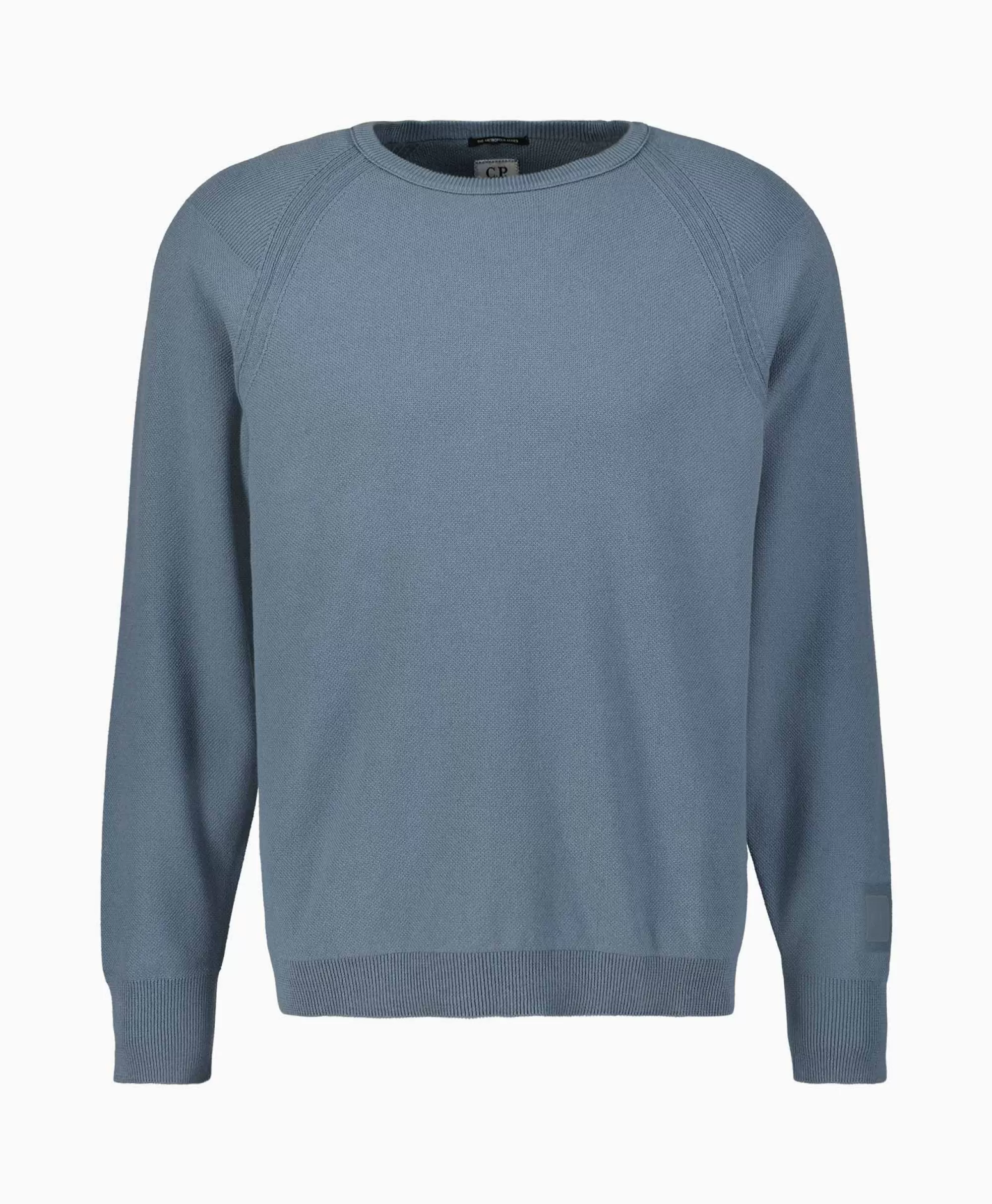 Truien*Cp Company Pullover Metropolis Cotton Stretch Blauw