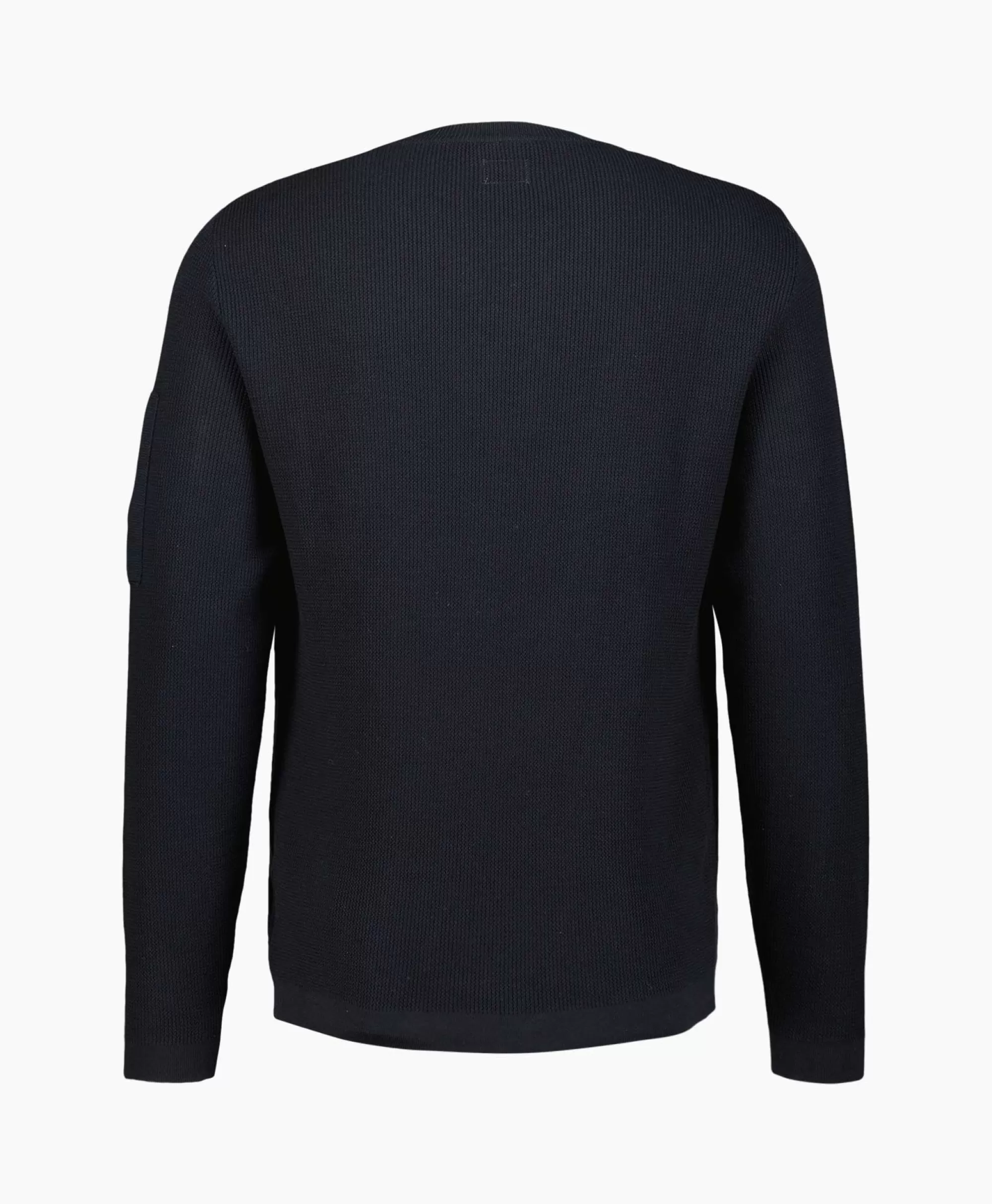 Truien*Cp Company Pullover Sea Island Lens Ribbed Knit Donker Blauw