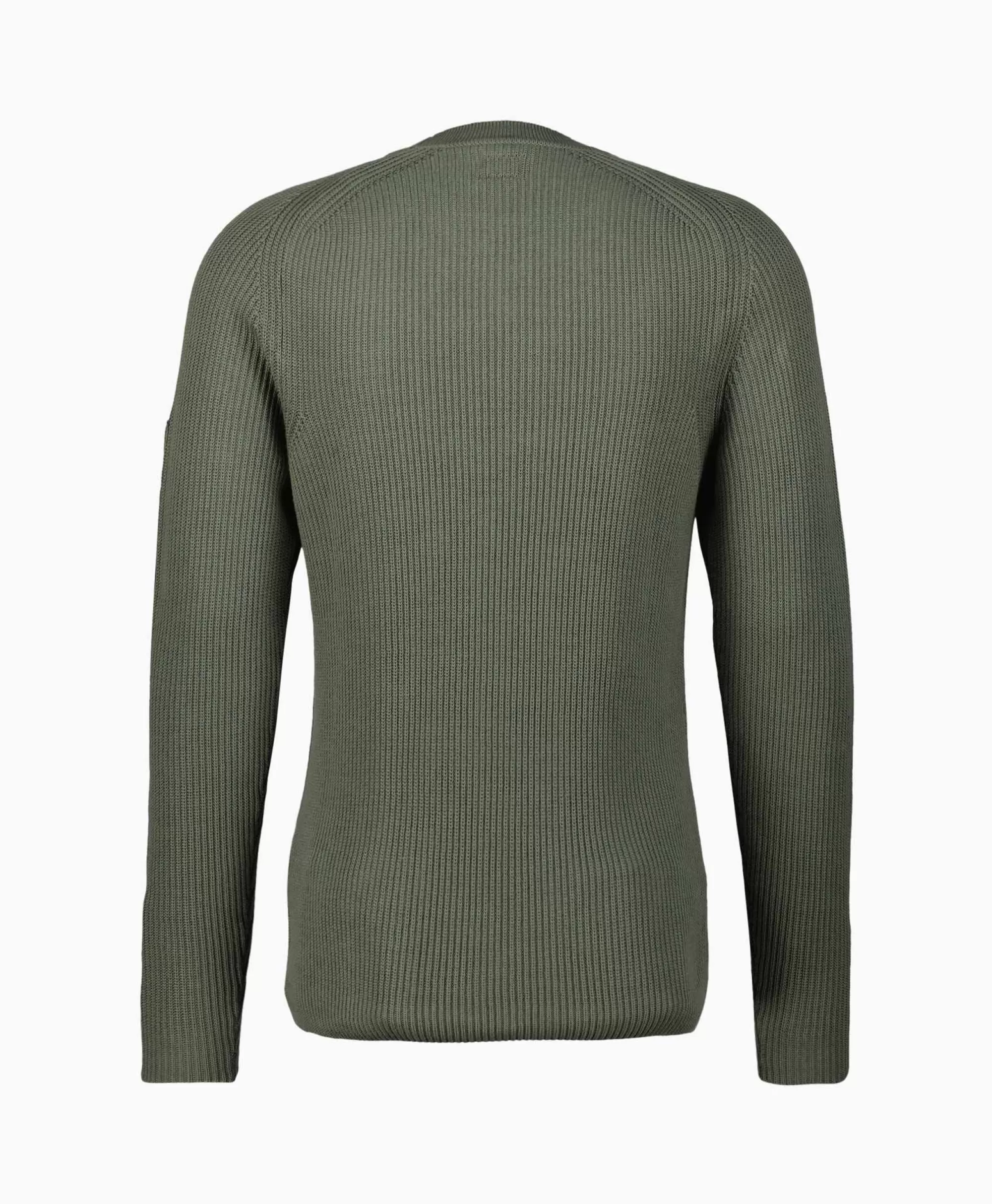 Truien*Cp Company Pullover Sea Island Ribbed Knit Groen