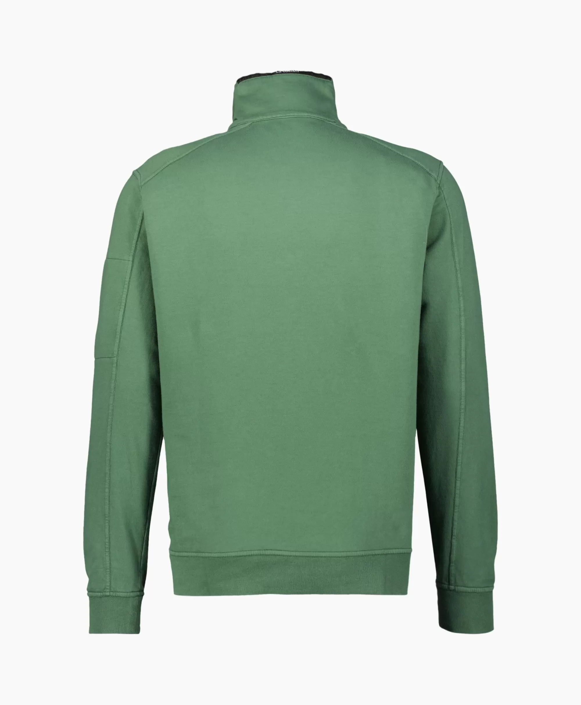 Truien*Cp Company Sweater Light Fleece Zipped Groen