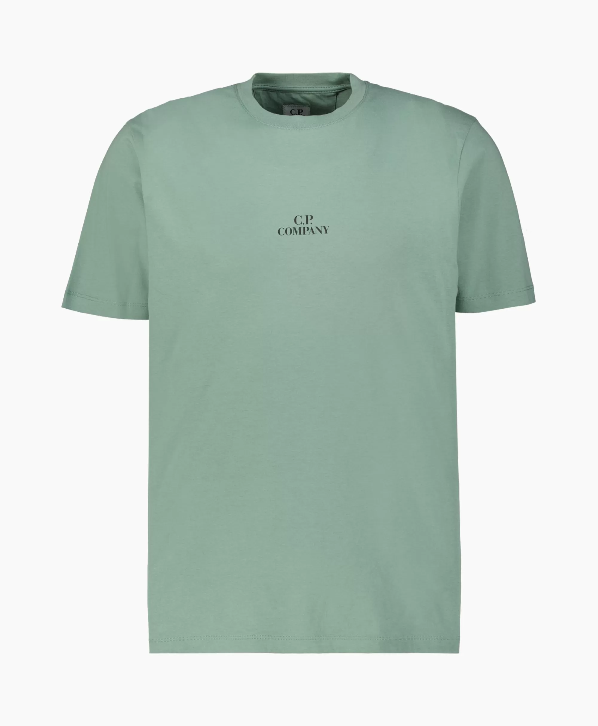 T-Shirts*Cp Company T-Shirt Jersey Graphic Licht Groen