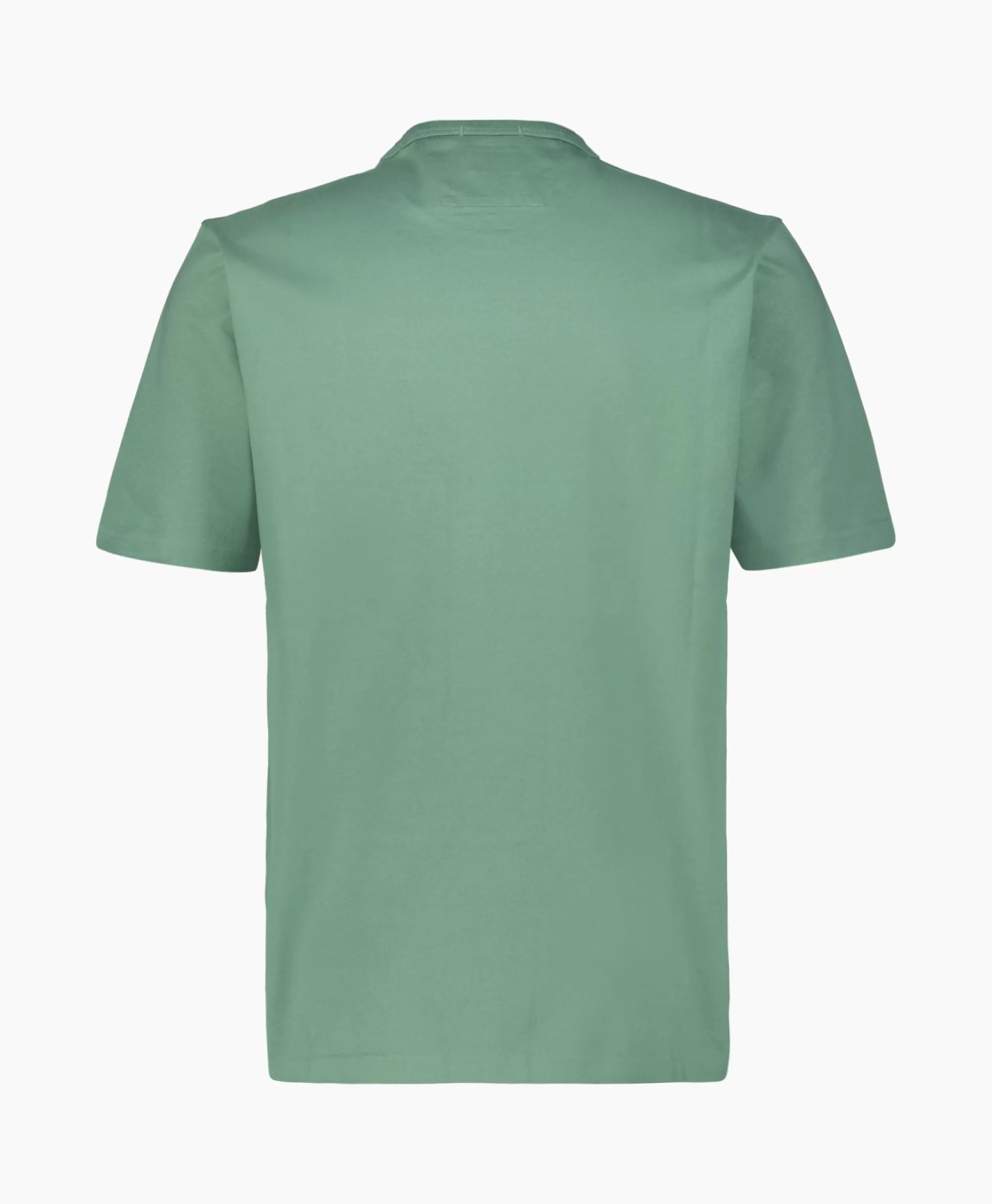 T-Shirts*Cp Company T-Shirt Mercerized Jersey Twisted Logo Licht Groen