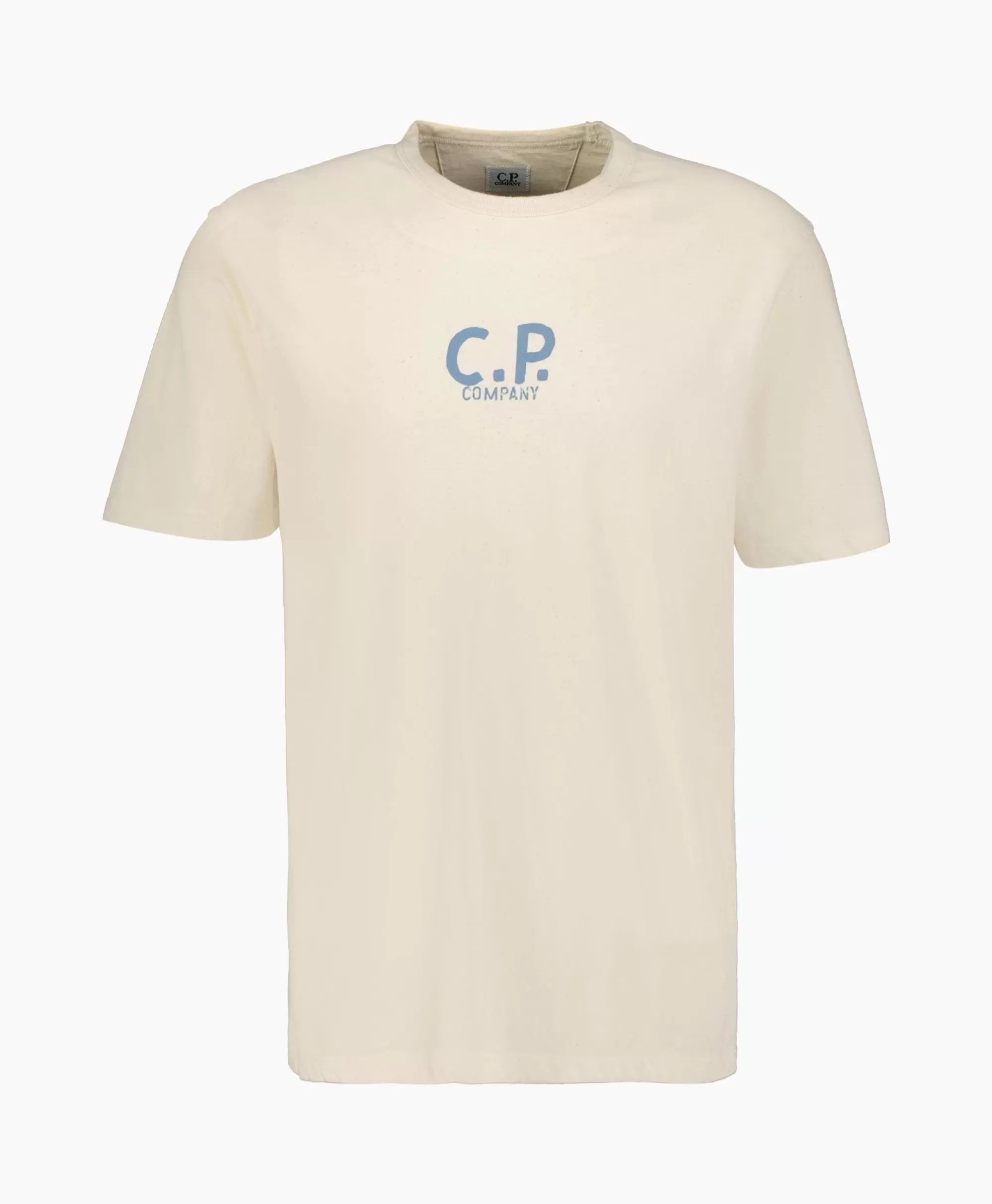 T-Shirts*Cp Company T-Shirt Natural Jersey Ecru