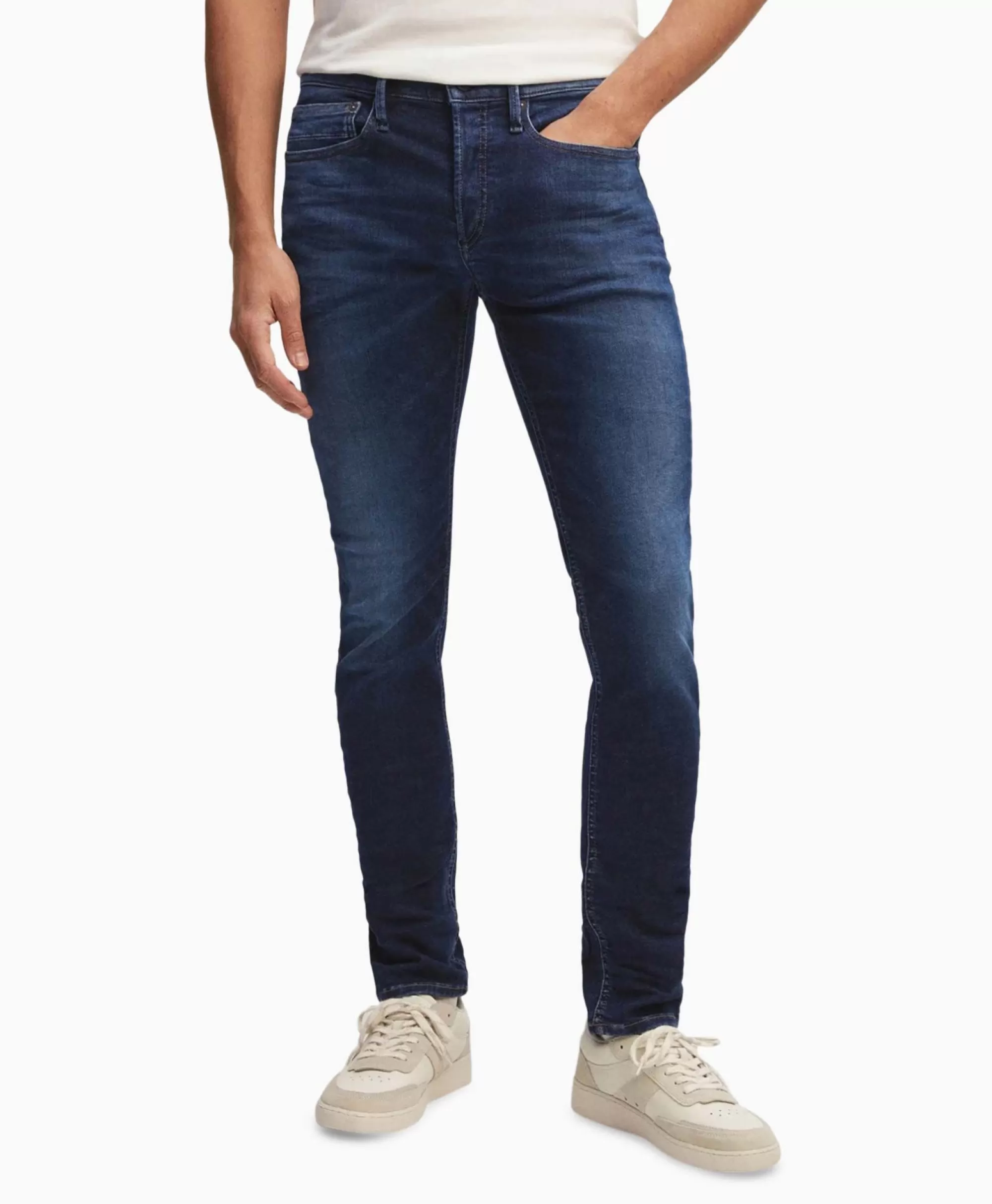 Broeken*Denham Jeans Bolt Fmdw Off White