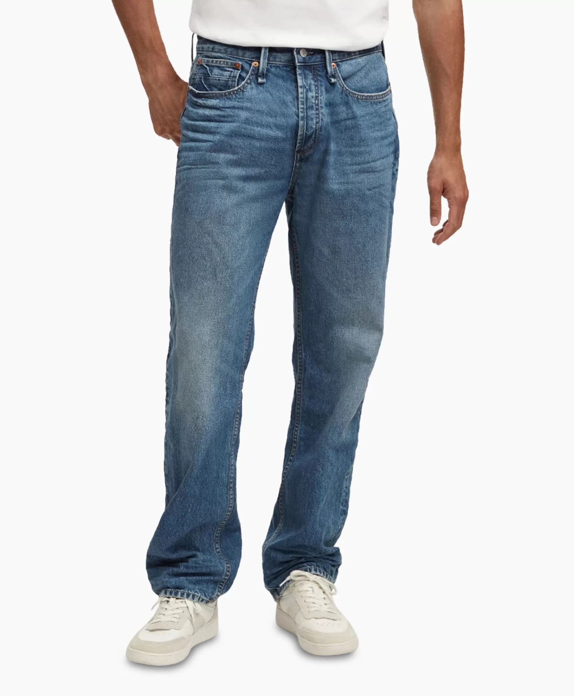 Broeken*Denham Jeans Dagger Rsw Off White