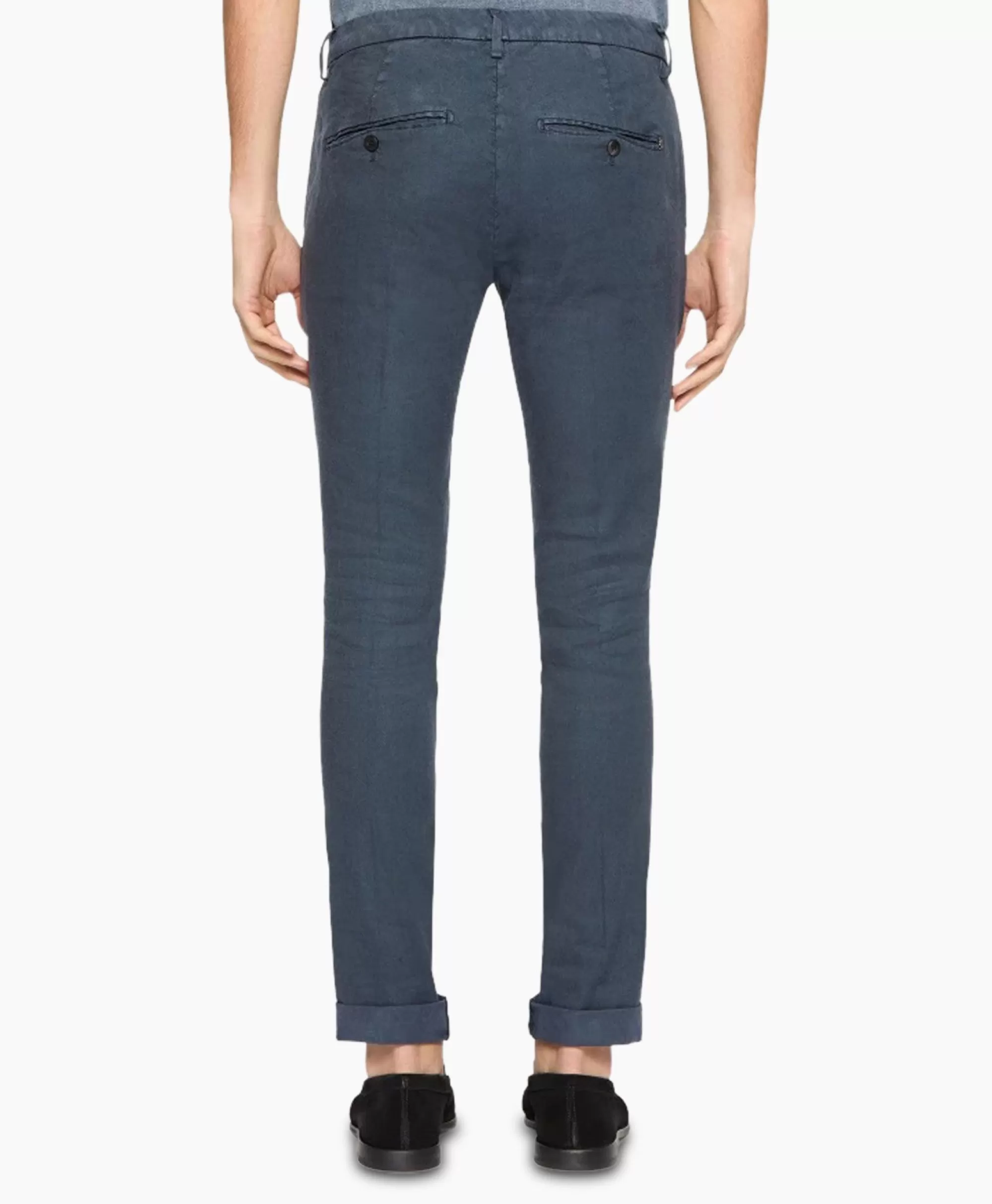 Broeken*Dondup Pantalon Gaubert Slimfit Blauw