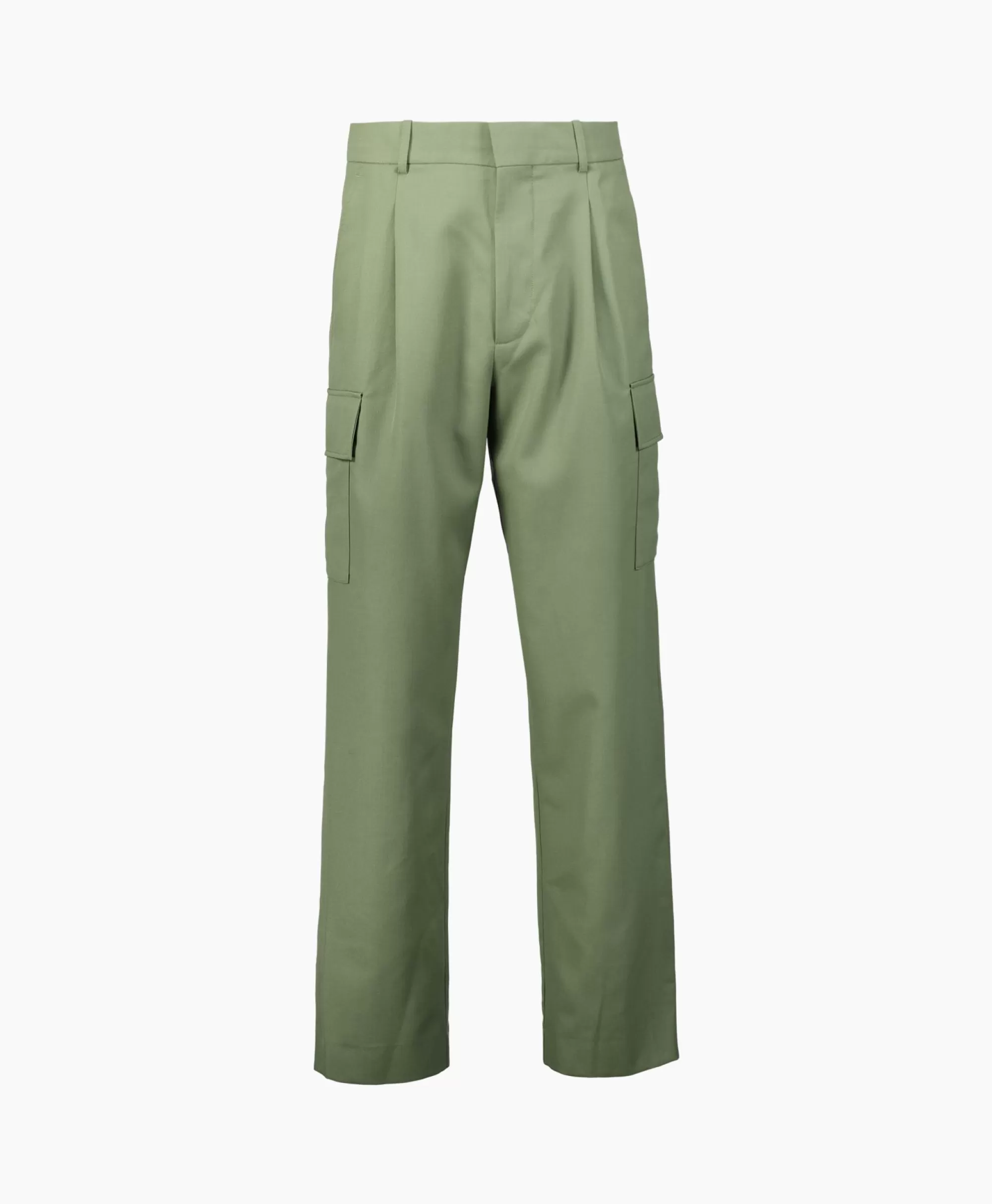 Broeken*Drole De Monsieur Le Pantalon Crago Laine Groen