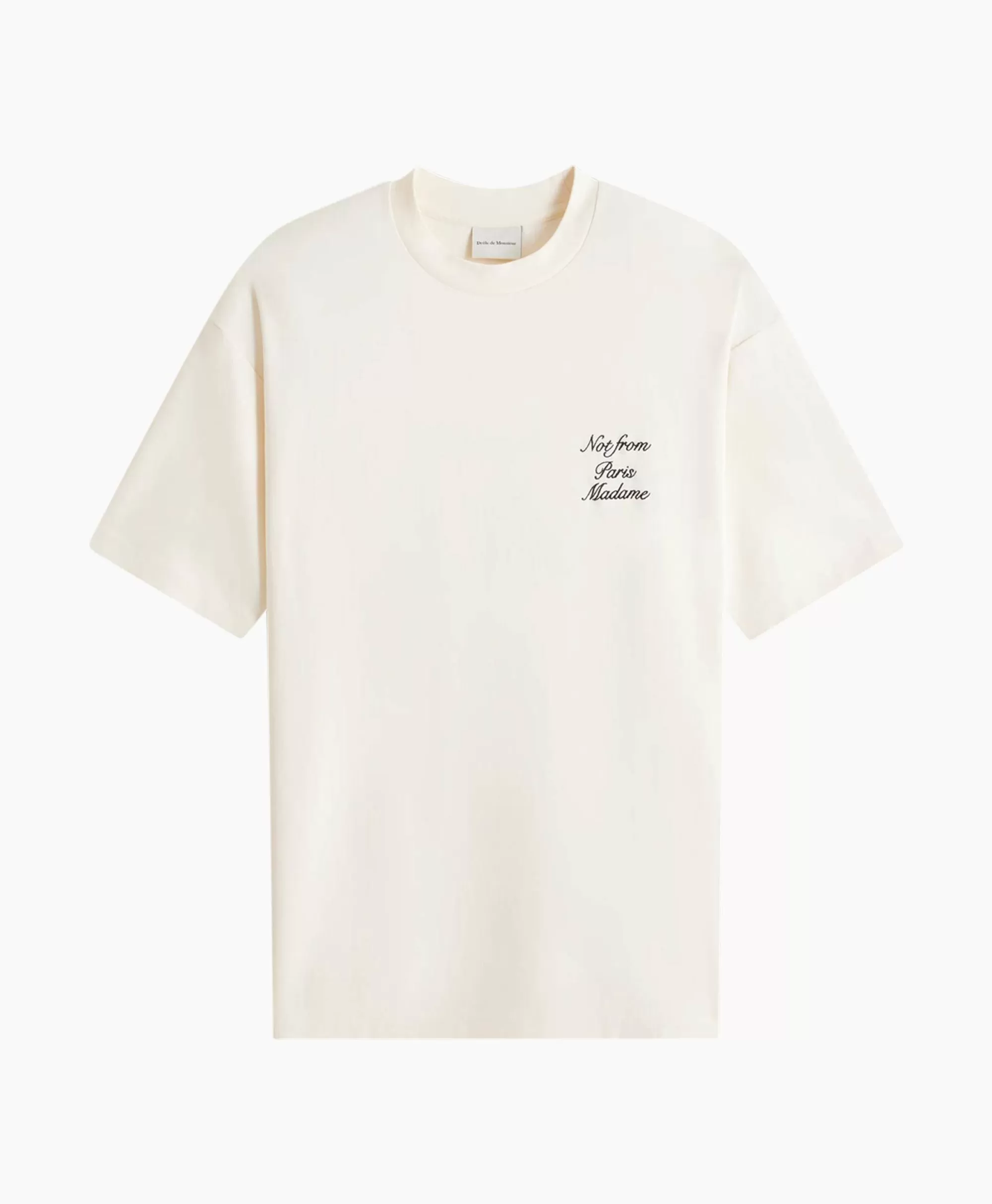 T-Shirts*Drole De Monsieur Le T-Shirt Sloga Cursive Off White