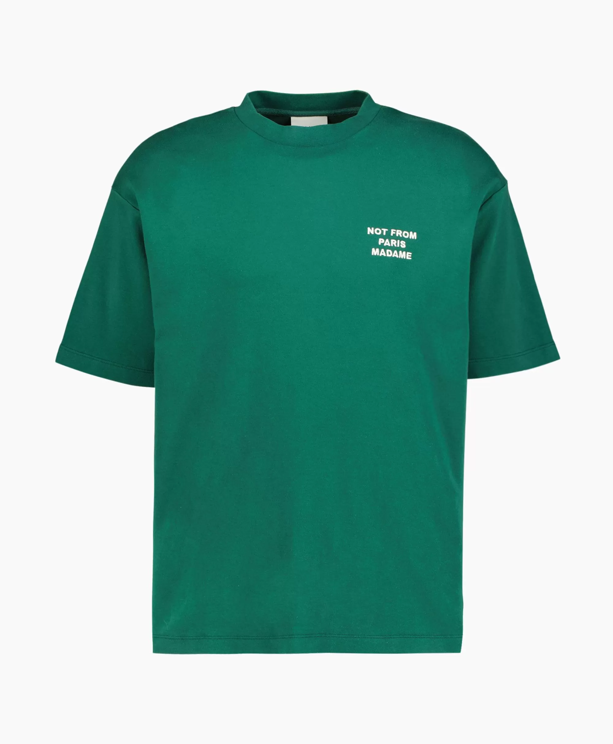 T-Shirts*Drole De Monsieur Le T-Shirt Slogan Donker Groen