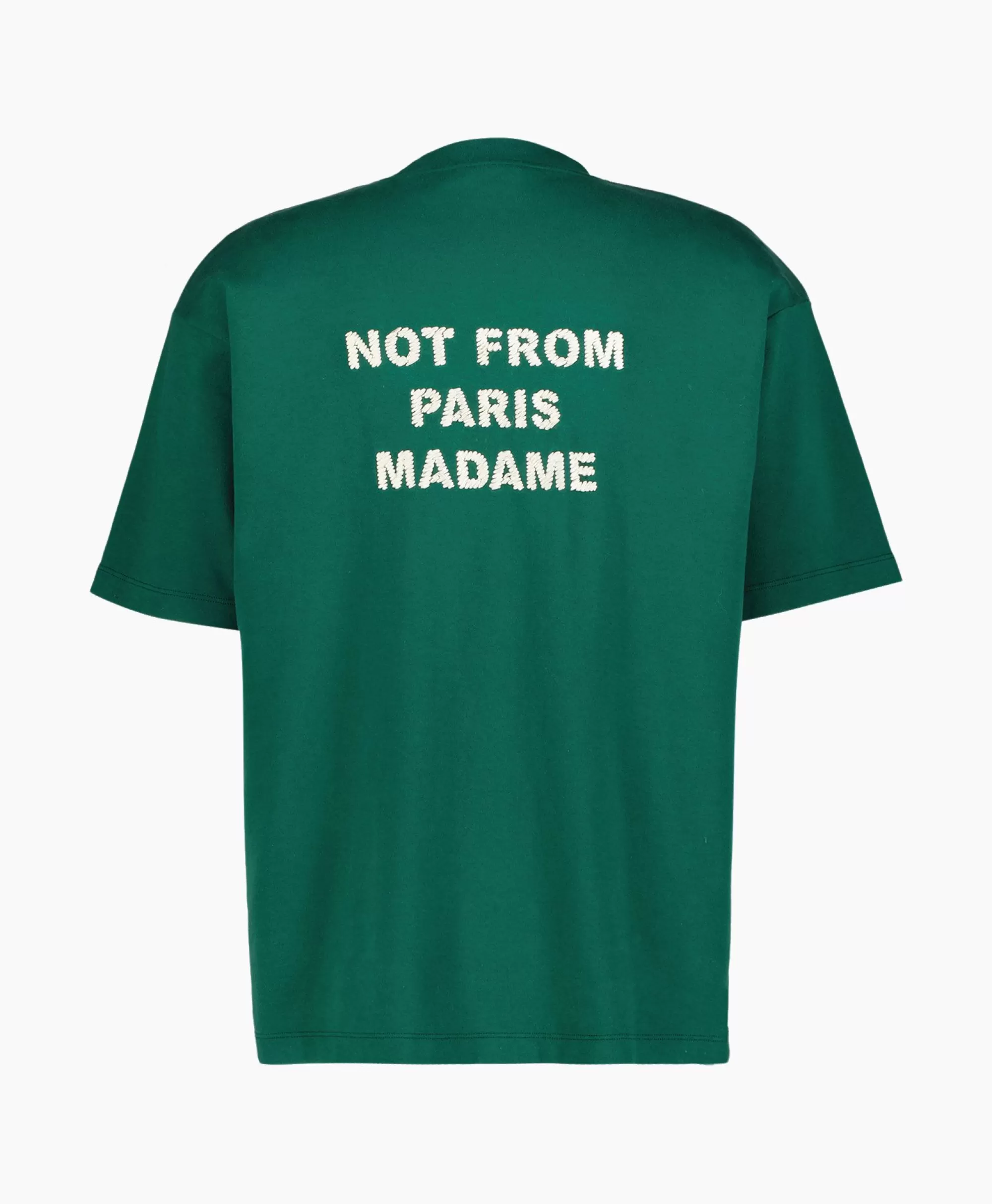 T-Shirts*Drole De Monsieur Le T-Shirt Slogan Donker Groen