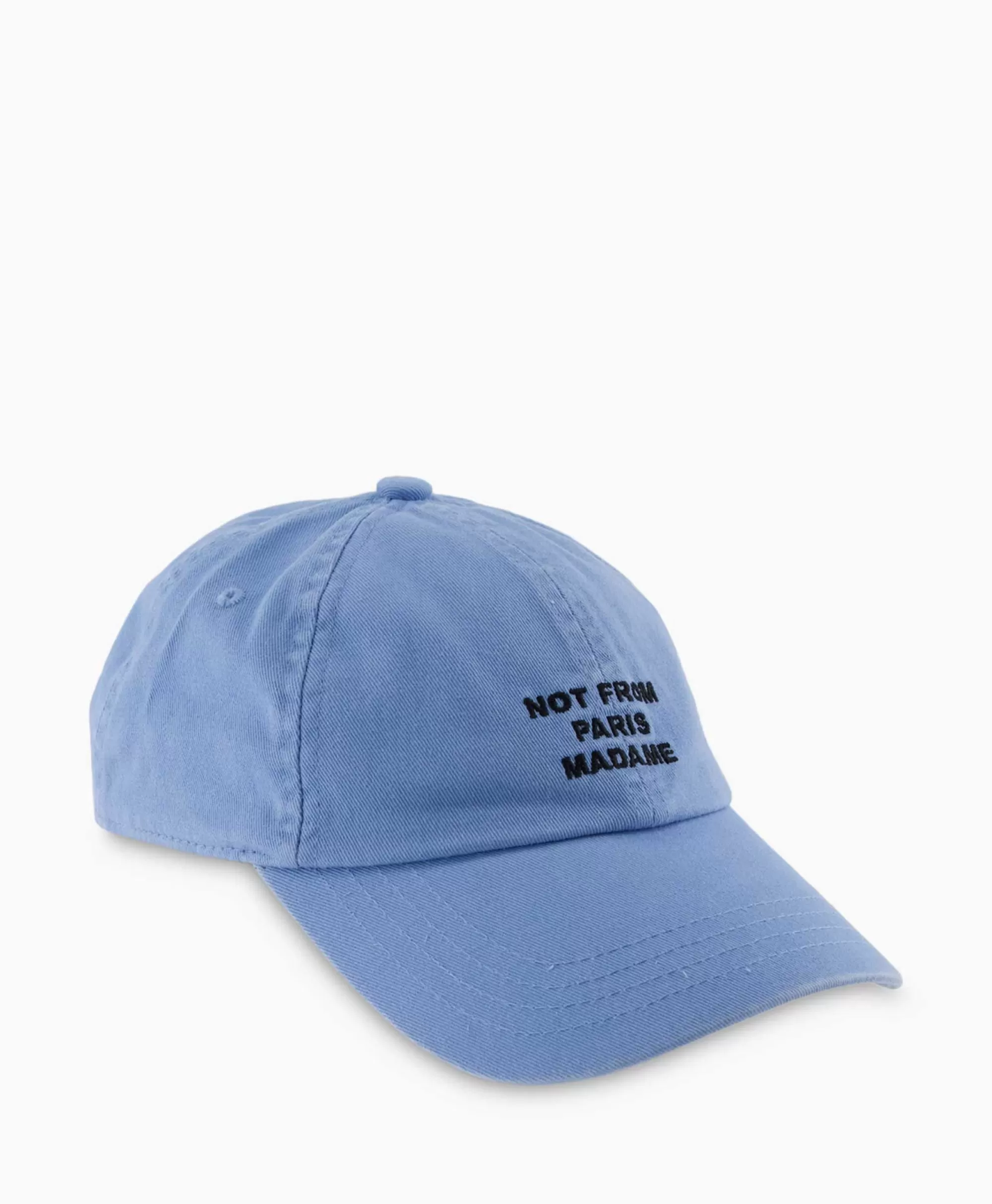 Petten*Drole De Monsieur Pet La Casquette Slogan Licht Blauw