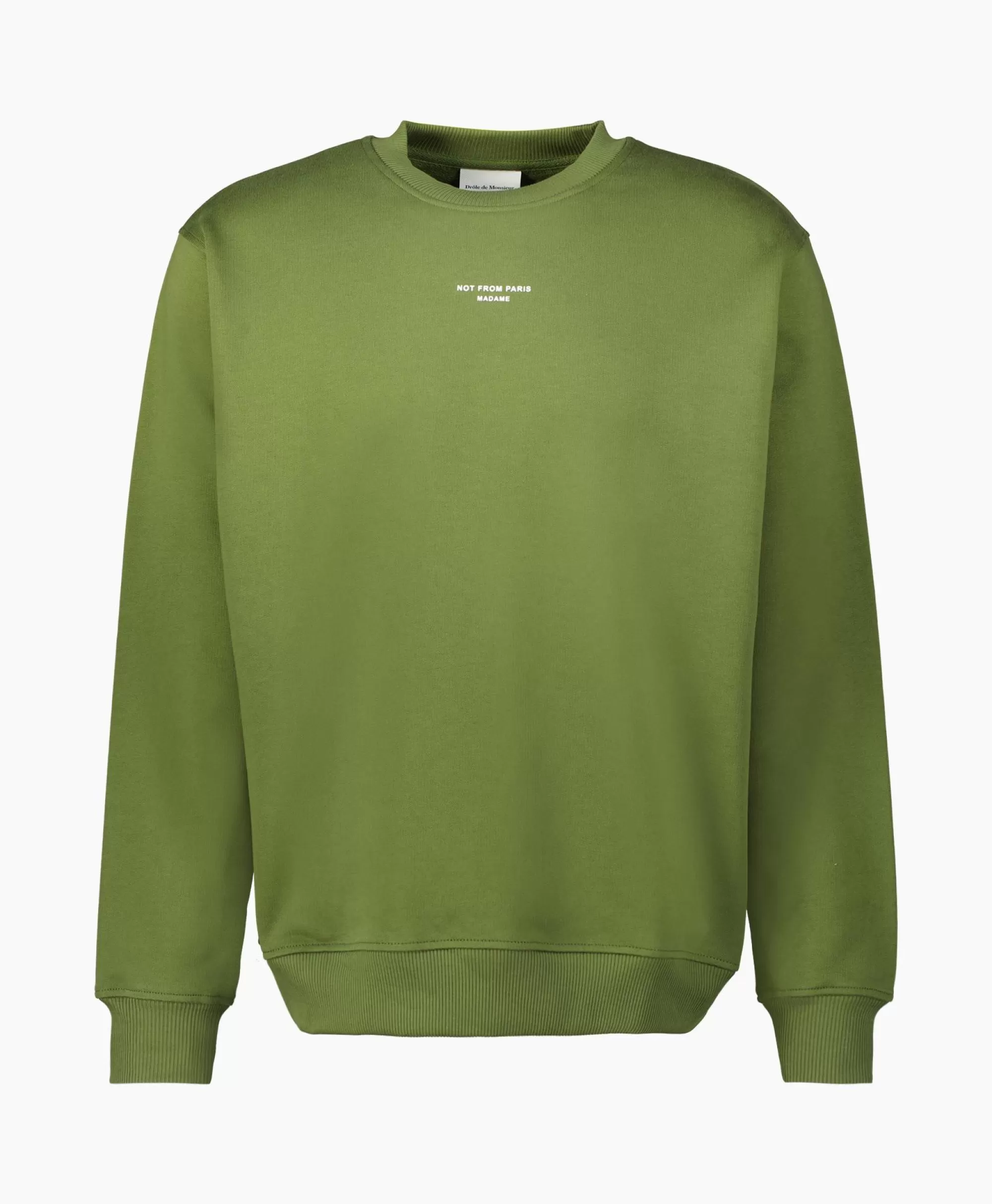 Truien*Drole De Monsieur Sweater Le Sweatshirt Slogan Khaki