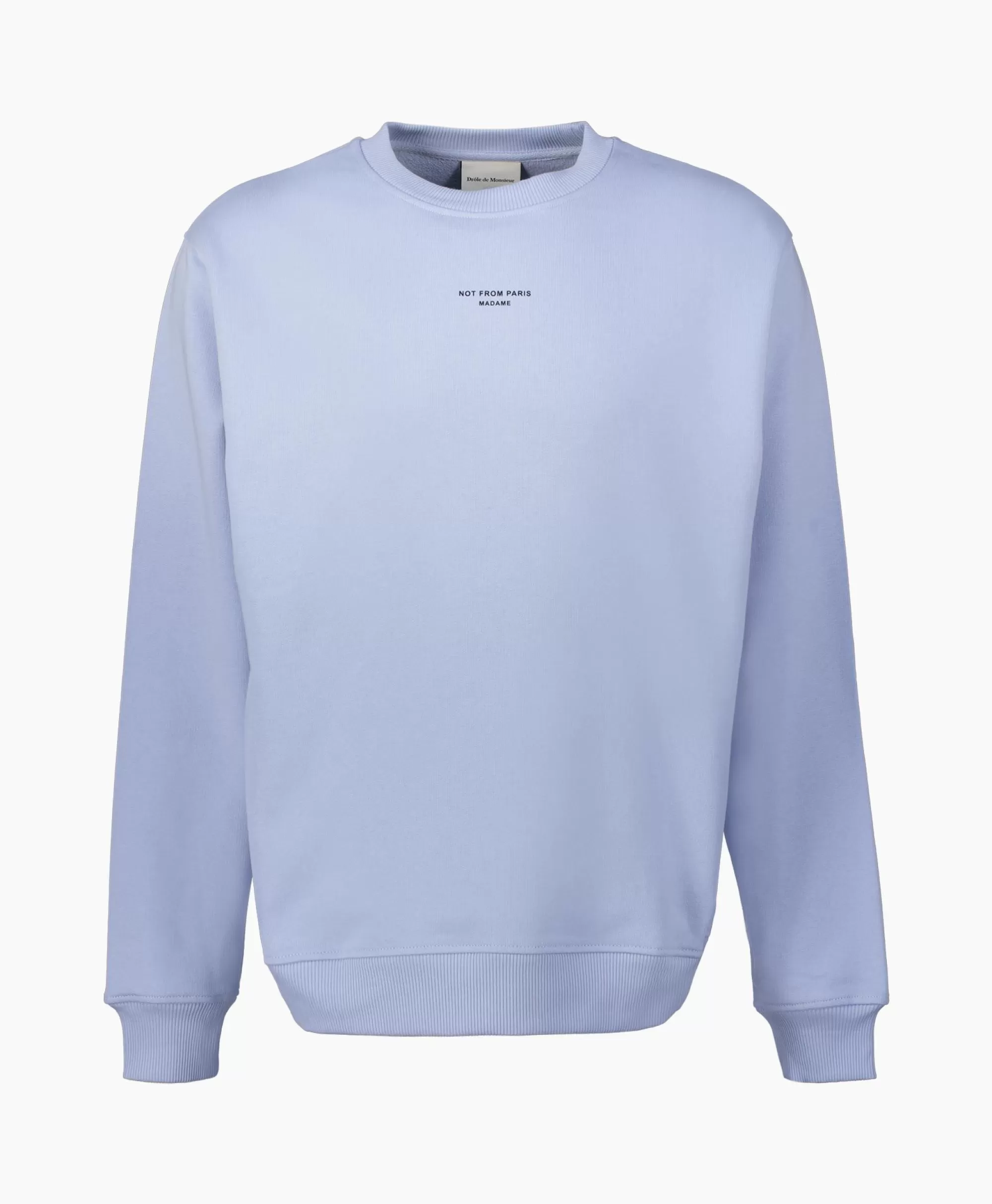 Truien*Drole De Monsieur Sweater Le Sweatshirt Slogan Licht Blauw