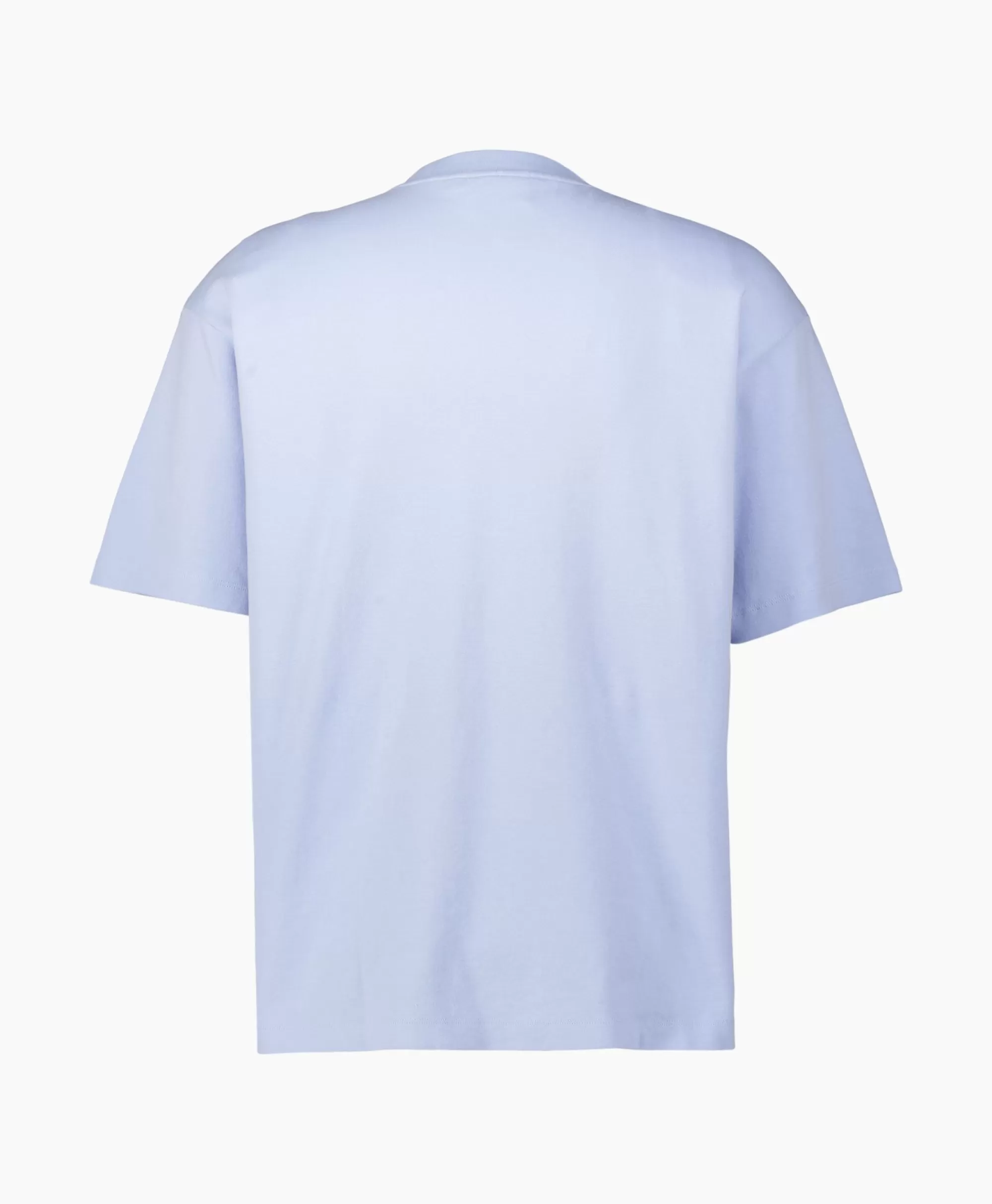 T-Shirts*Drole De Monsieur T-Shirt Korte Mouw Slogan Licht Blauw