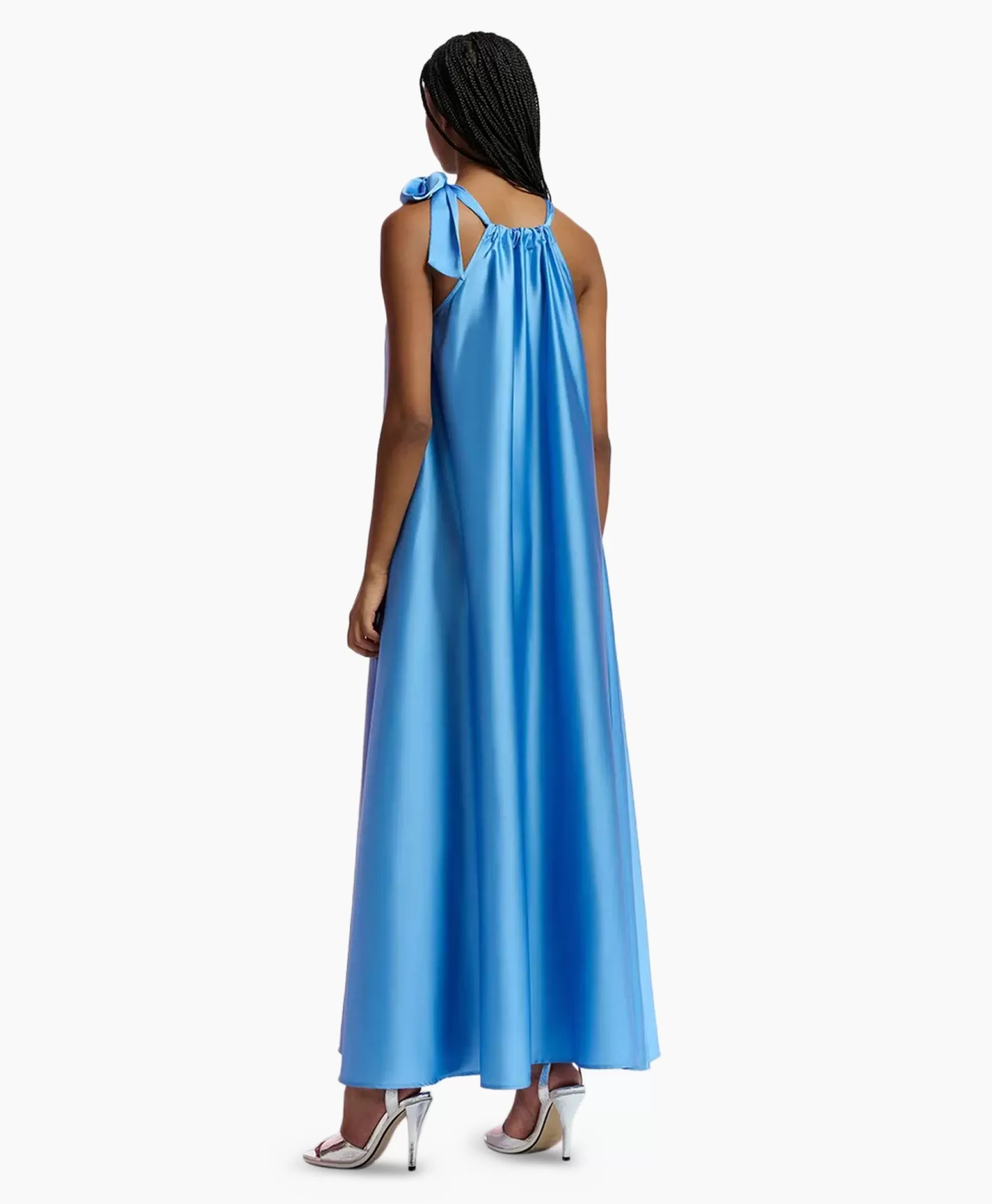 Bruiloftskleding*Essentiel Antwerp Maxi Jurk Famson Blauw