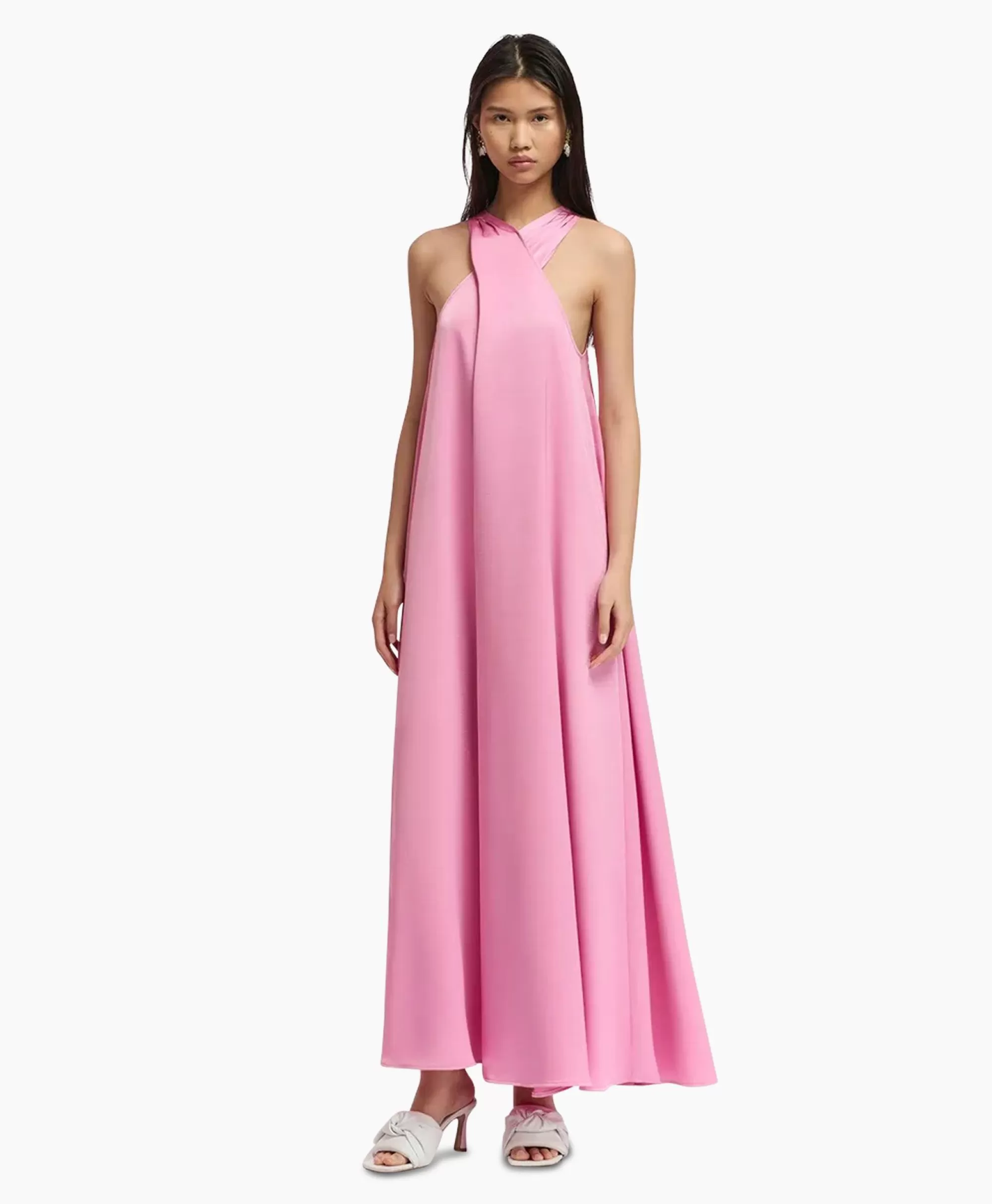 Bruiloftskleding*Essentiel Antwerp Maxi Jurk Finch Roze