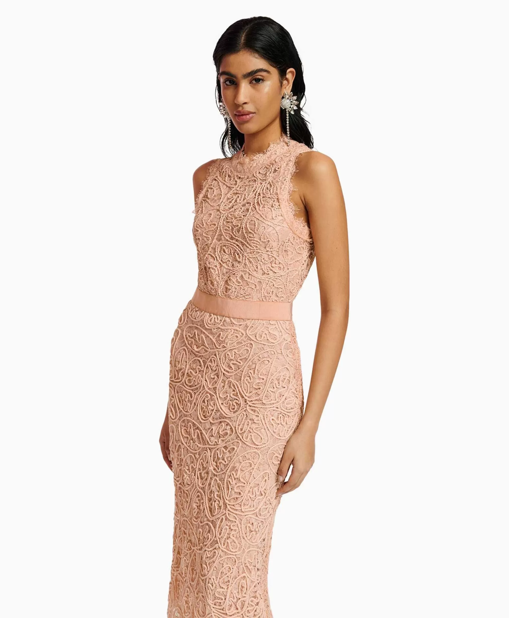 Bruiloftskleding*Essentiel Antwerp Midi Jurk Emery Pink