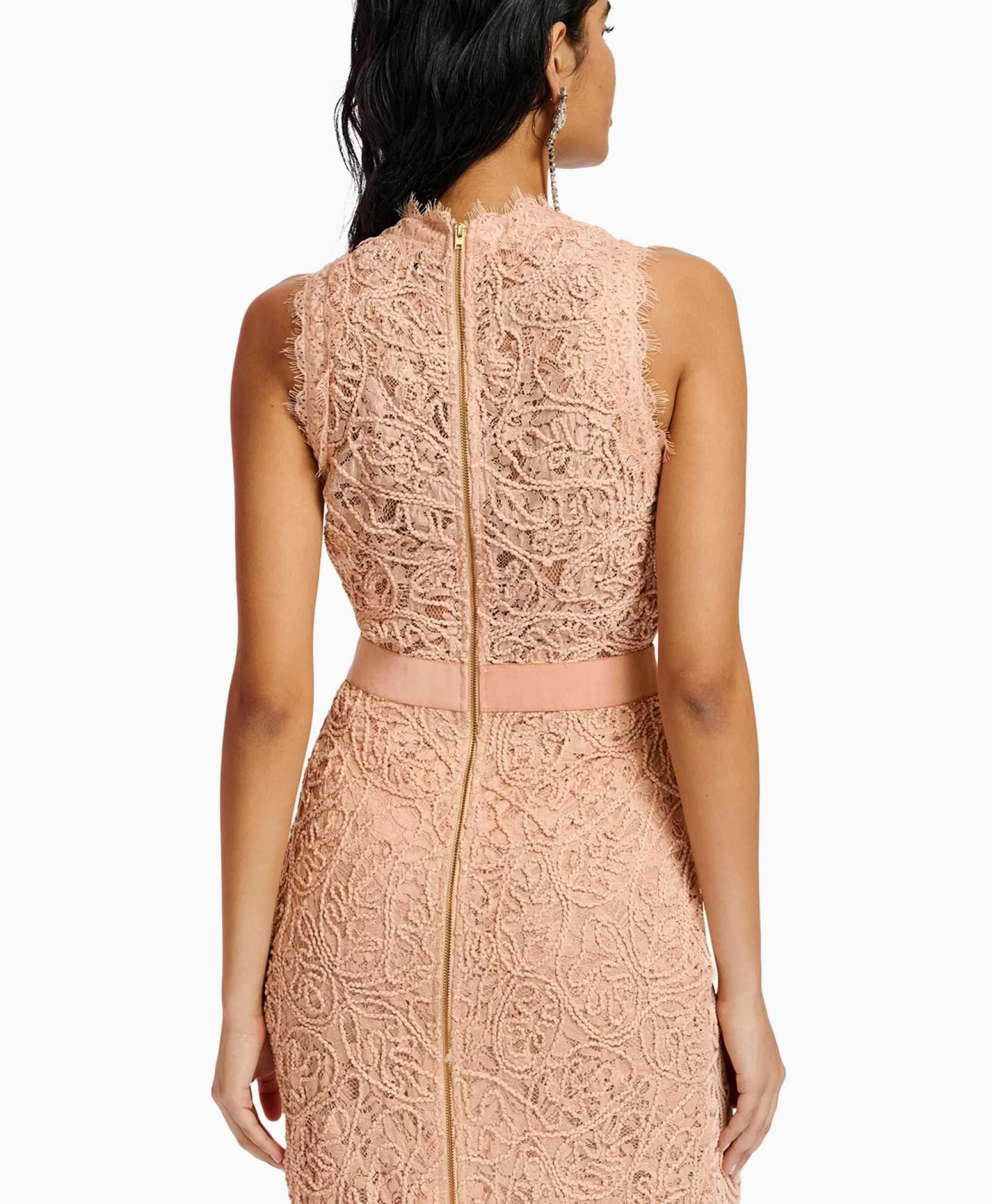 Bruiloftskleding*Essentiel Antwerp Midi Jurk Emery Pink