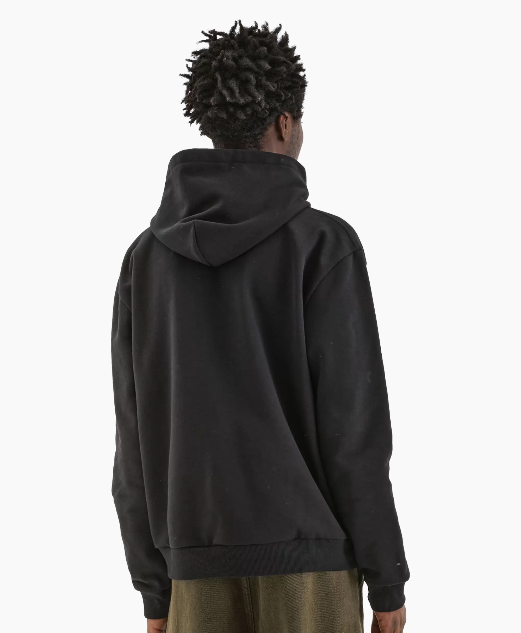 Truien*Flâneur Flaneur Hoodie Botanical Zwart