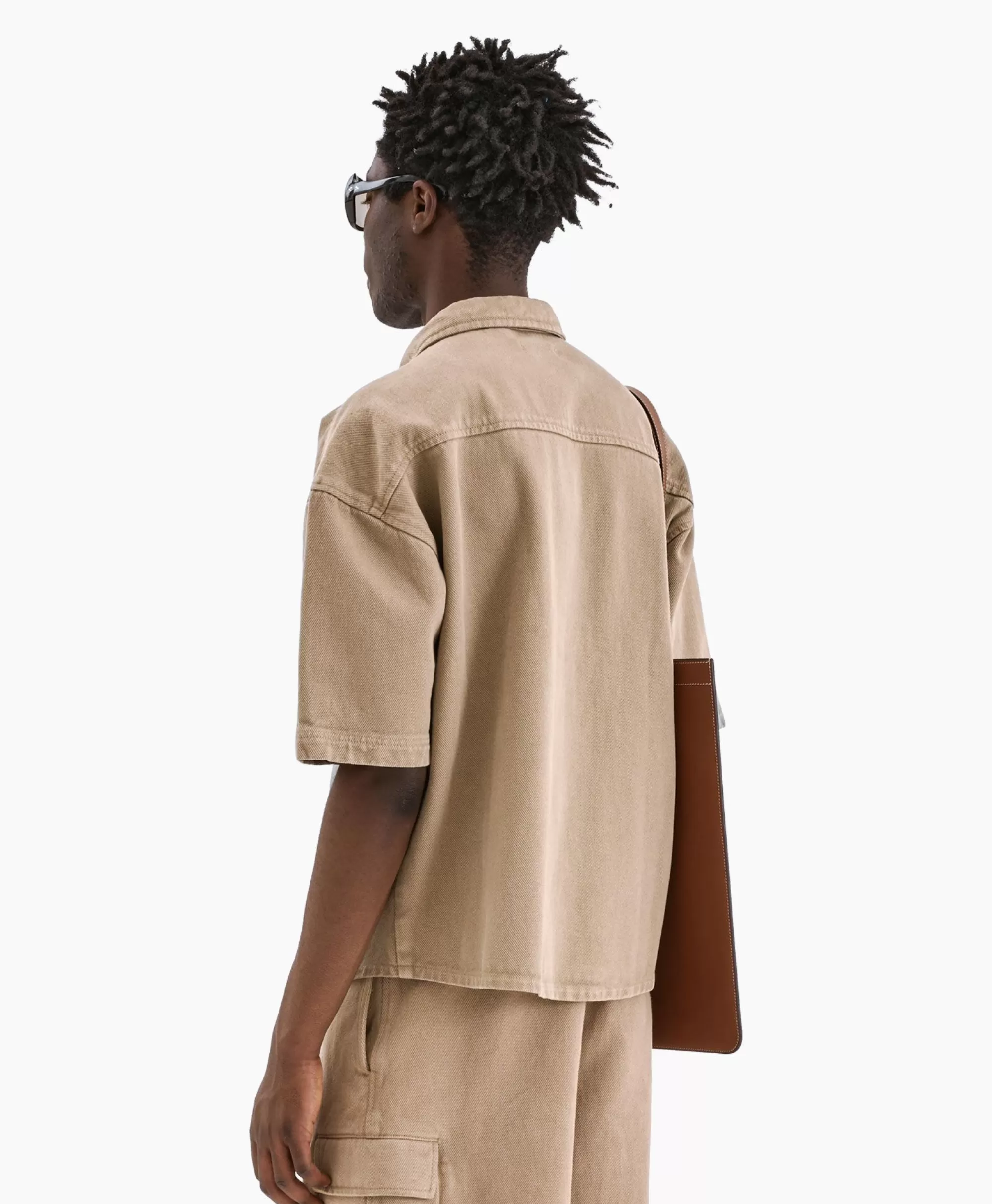 Jassen*Flâneur Flaneur Overshirt Denim Beige