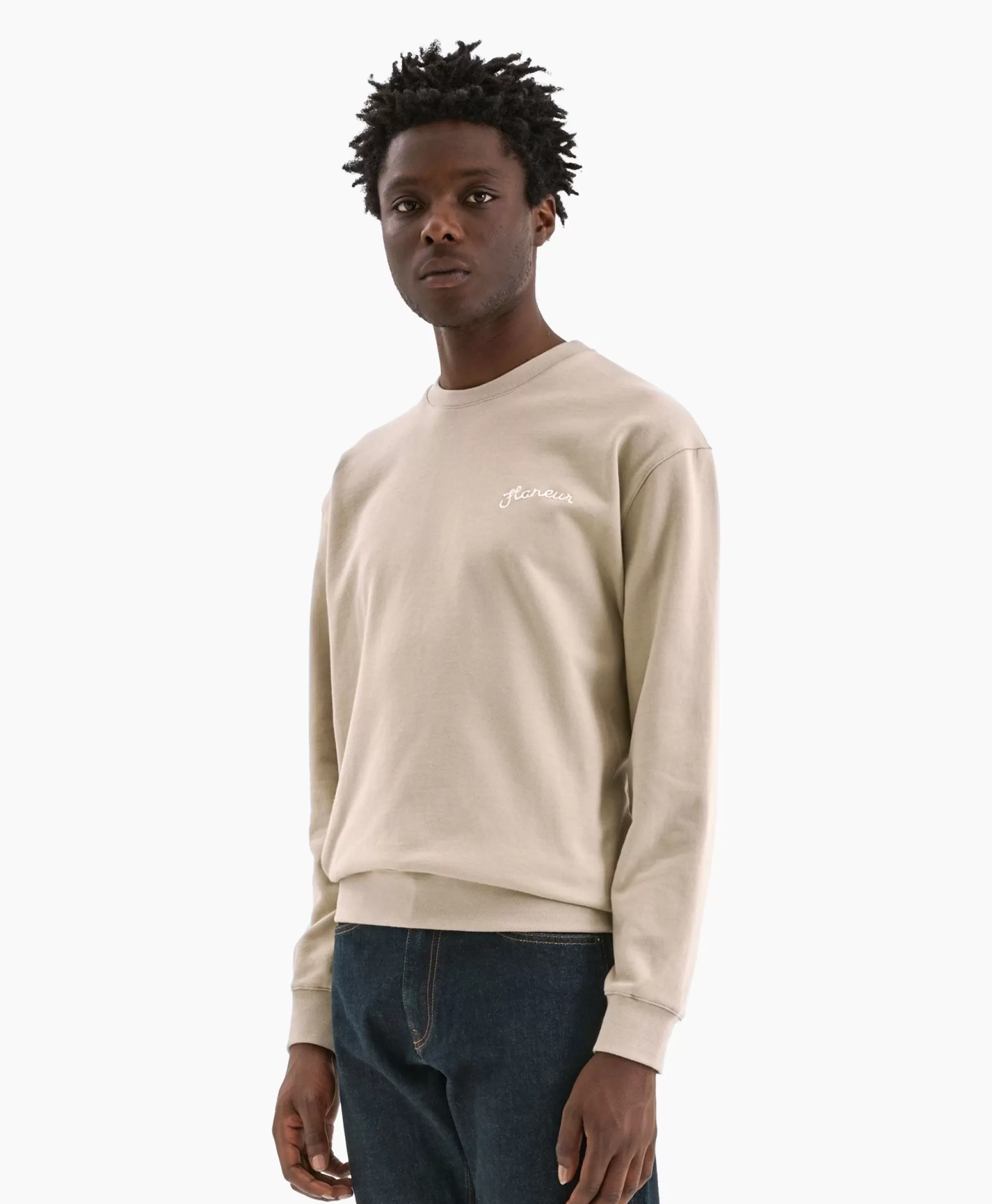 Truien*Flâneur Flaneur Sweater Signature Beige