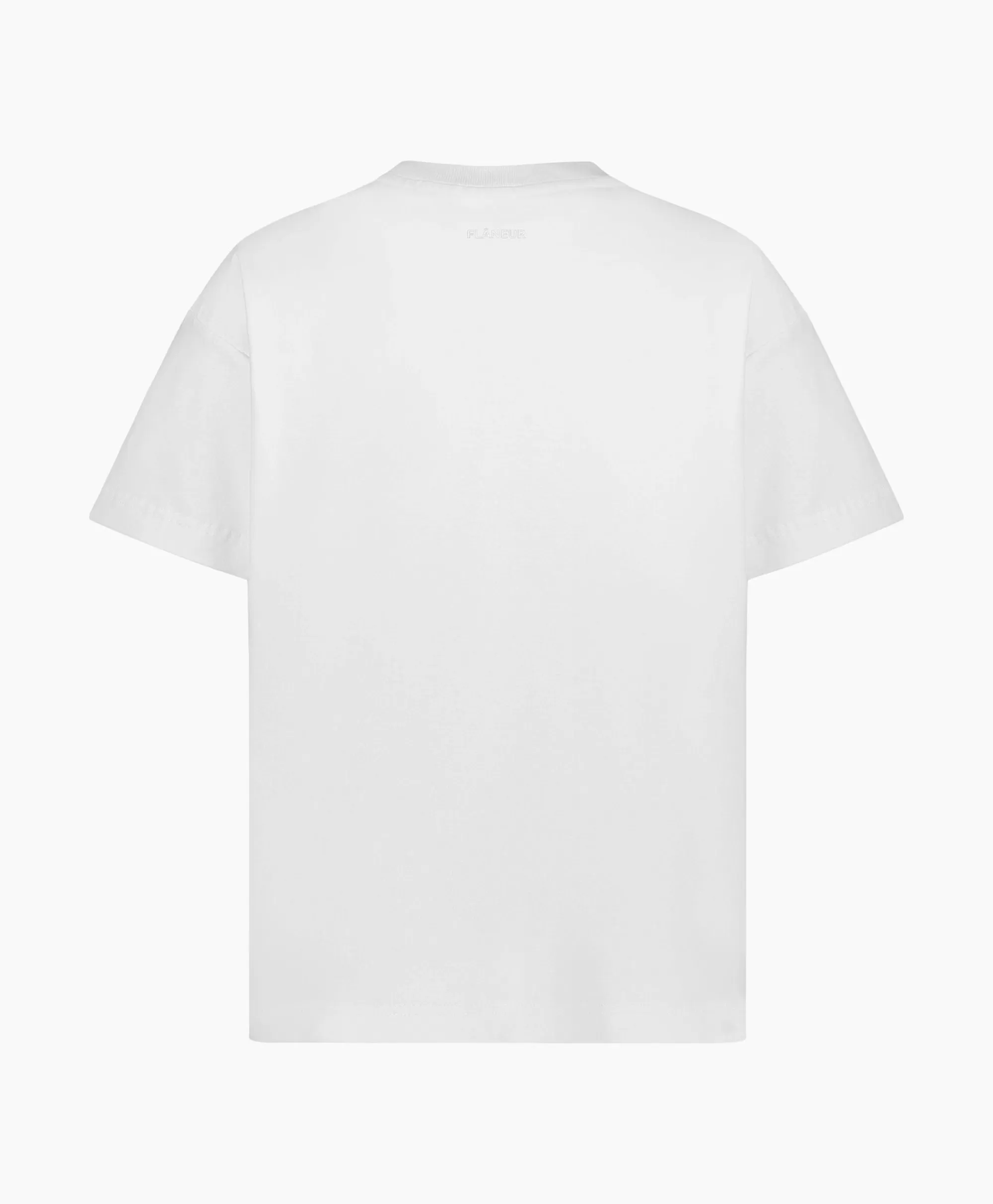 T-Shirts*Flâneur Flaneur T-Shirt Korte Mouw Scribble Wit