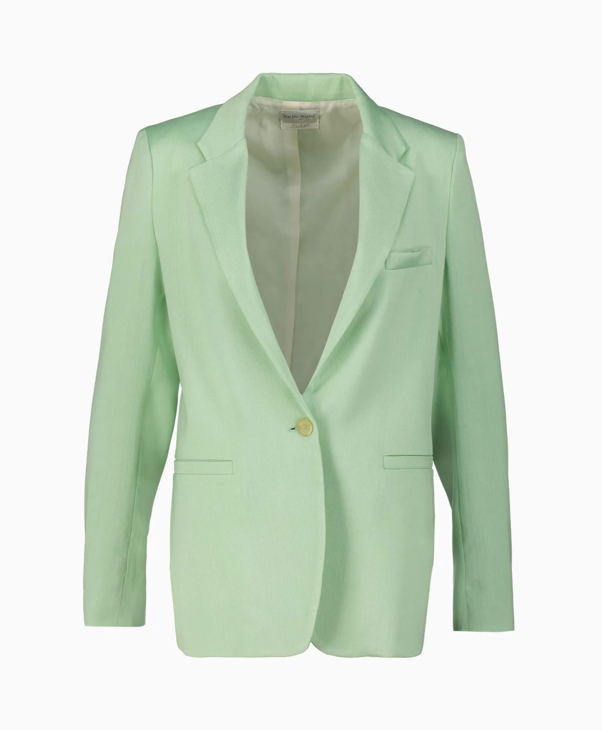 Blazers*Forte_forte Blazer Slubbed Viscose Cotton Licht Groen