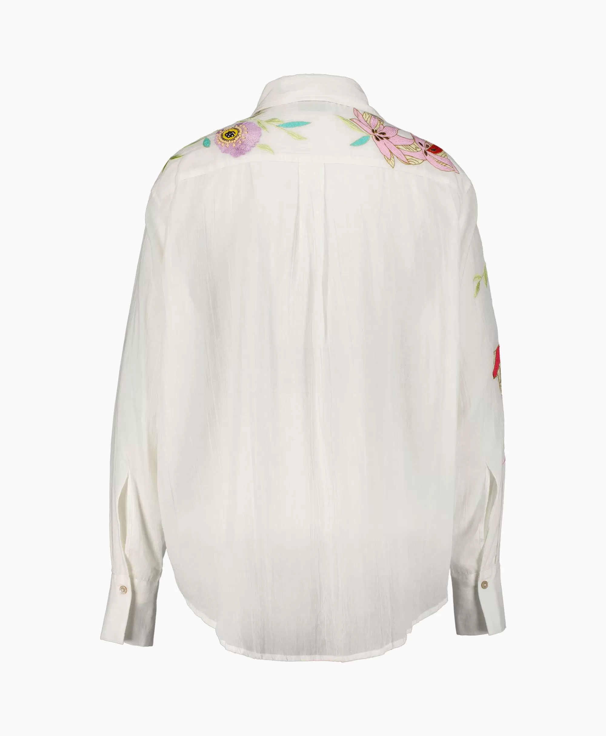 Blouses*Forte_forte Blouse Heaven Embroidery Cotton Voile Wit