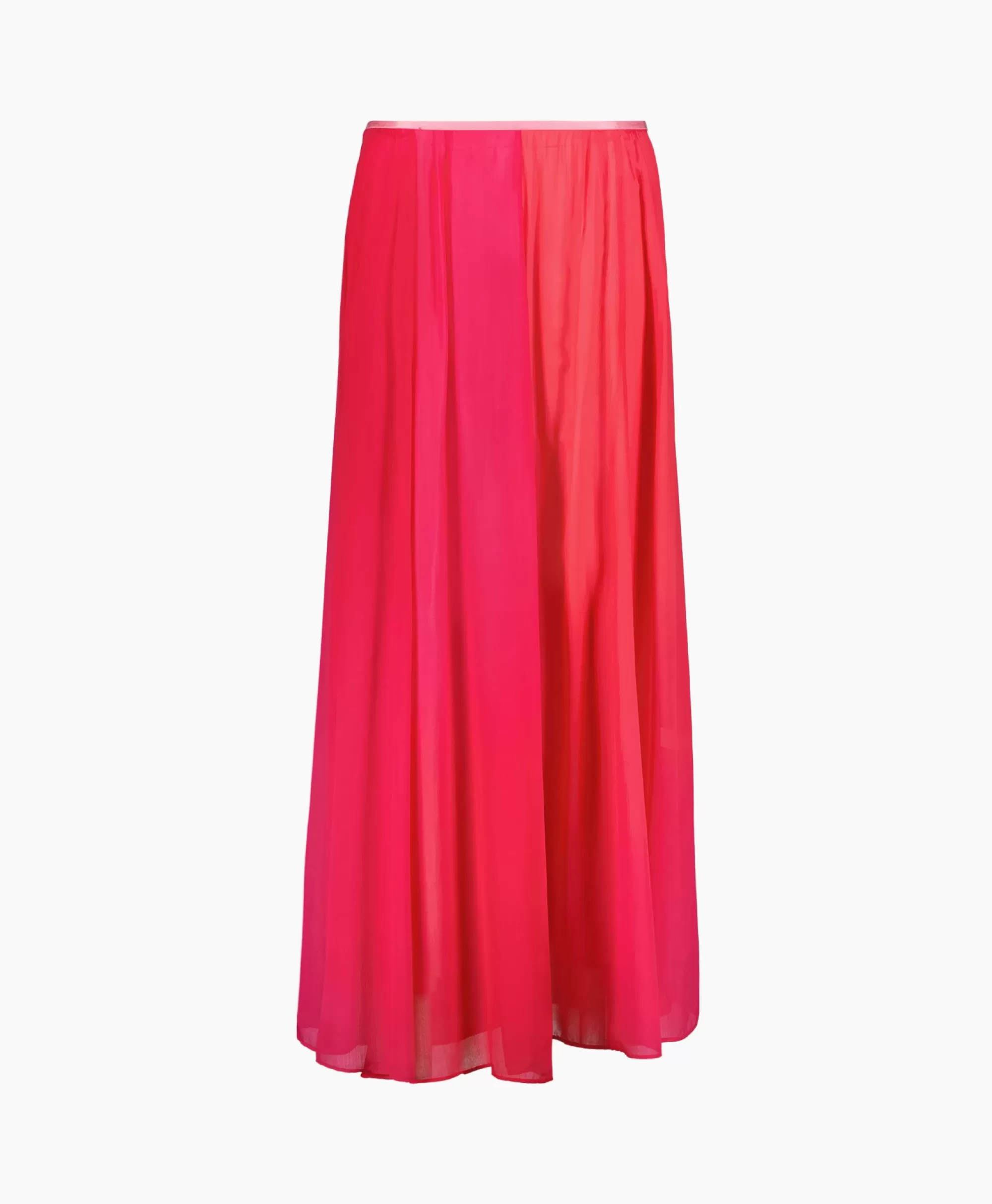 Rokken*Forte_forte Maxi Rok Crepon Silk Shaded Pink