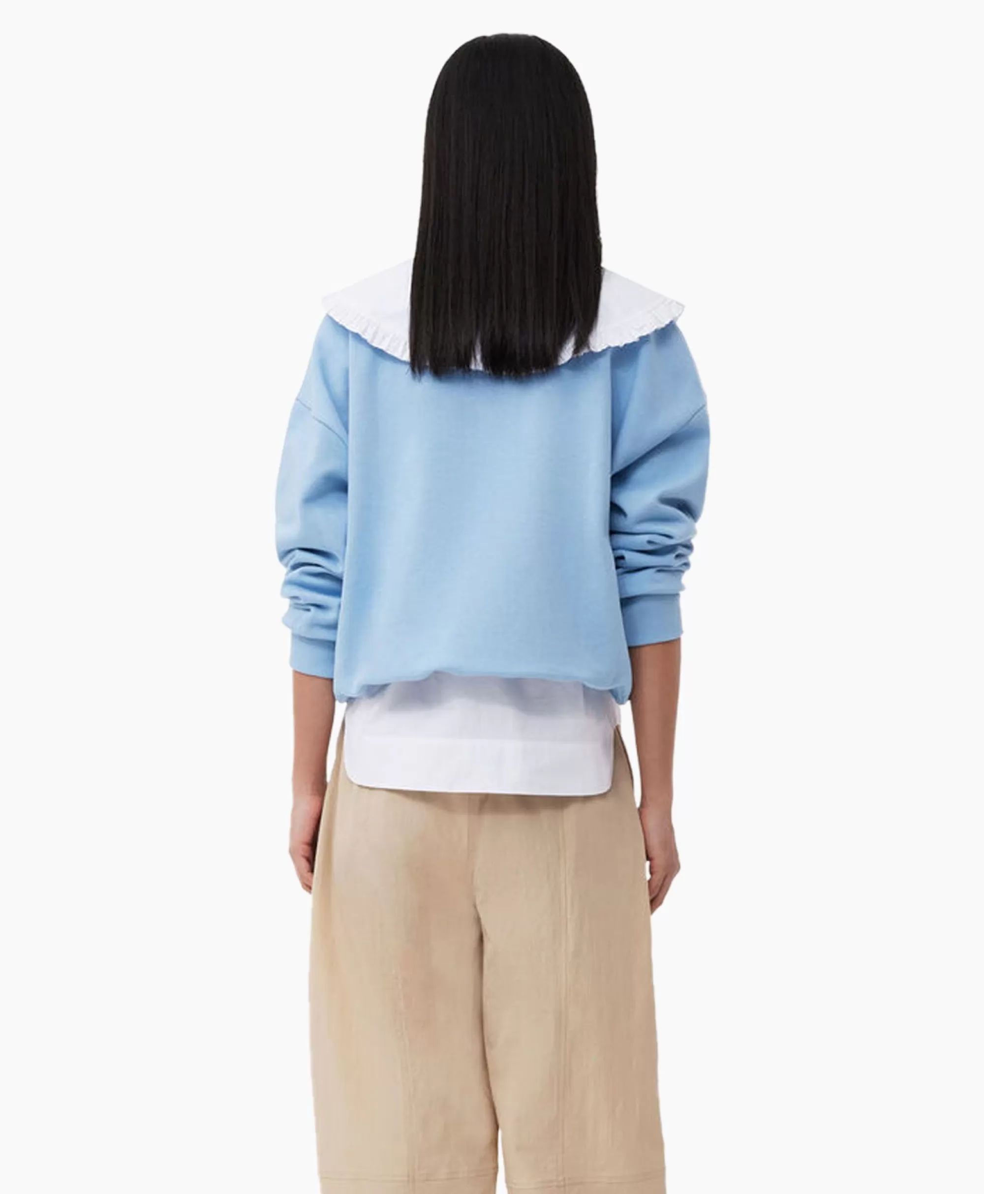 Truien*Ganni Pullover Isoli Oversized Blauw