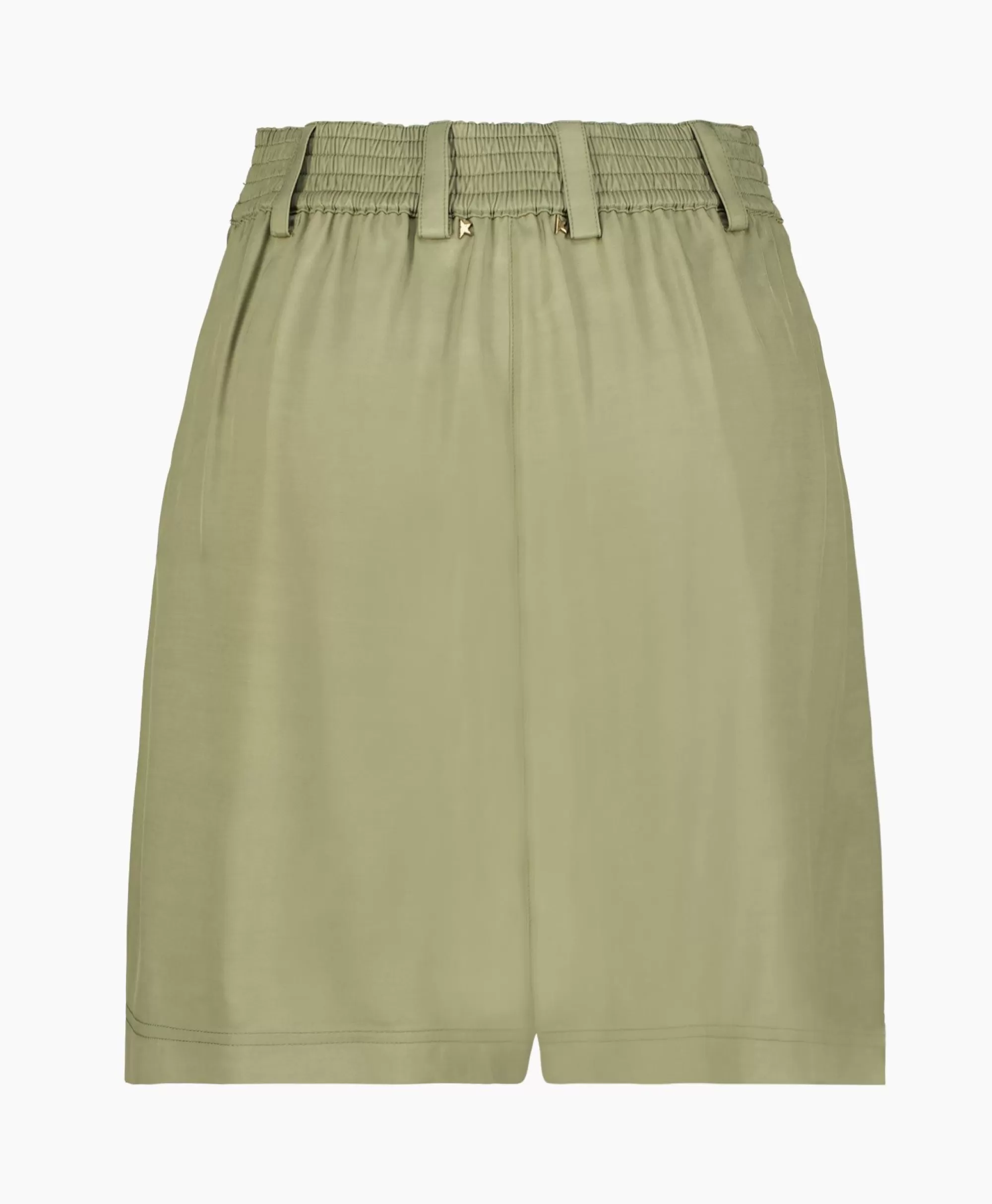 Broeken*Golden Goose Korte Broek Journey W'S Pleated Leilah Fluid Visco Khaki