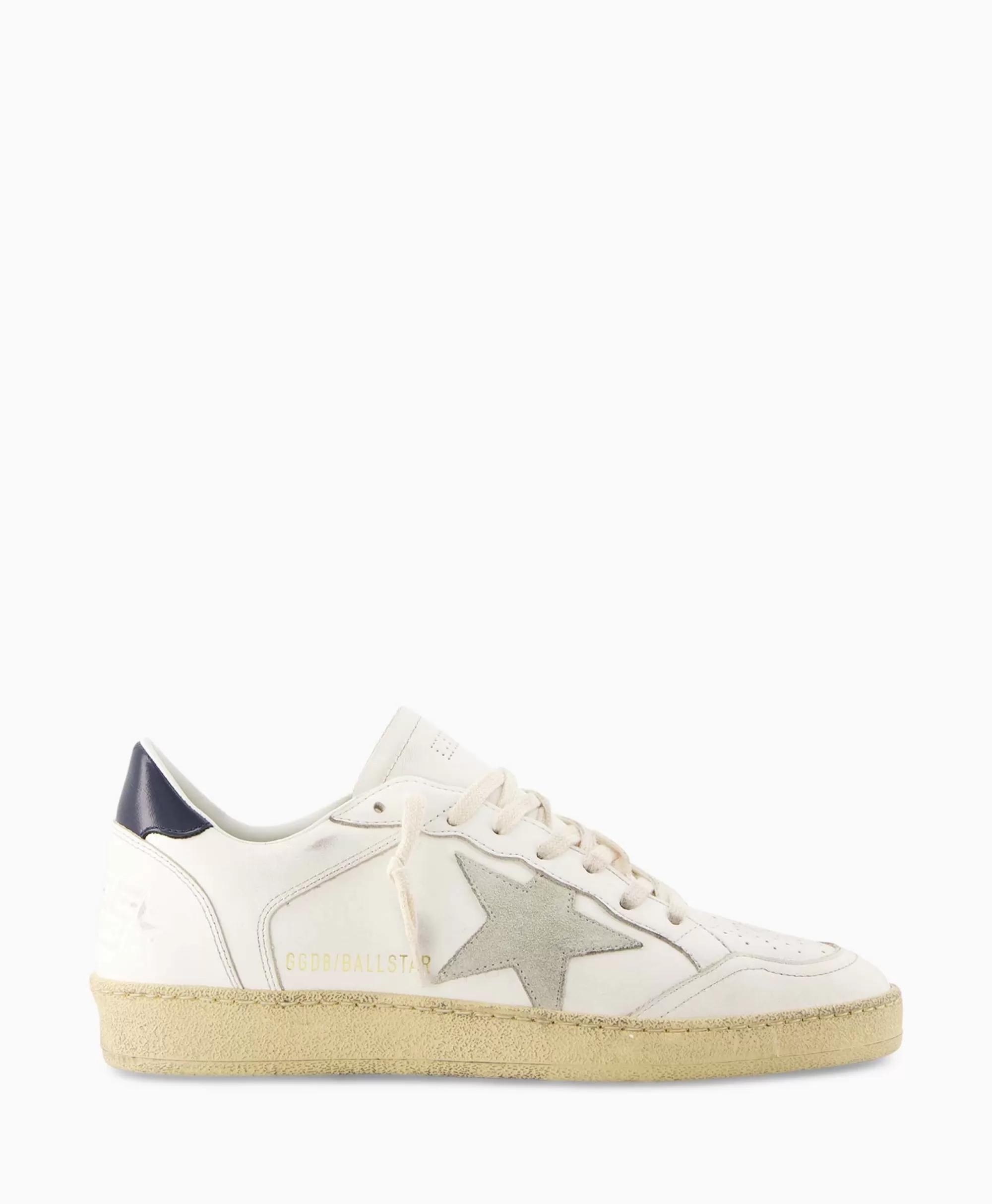 Sneakers*Golden Goose Sneaker Ballstar Leather Upper Suede Star Shiny Le Off White