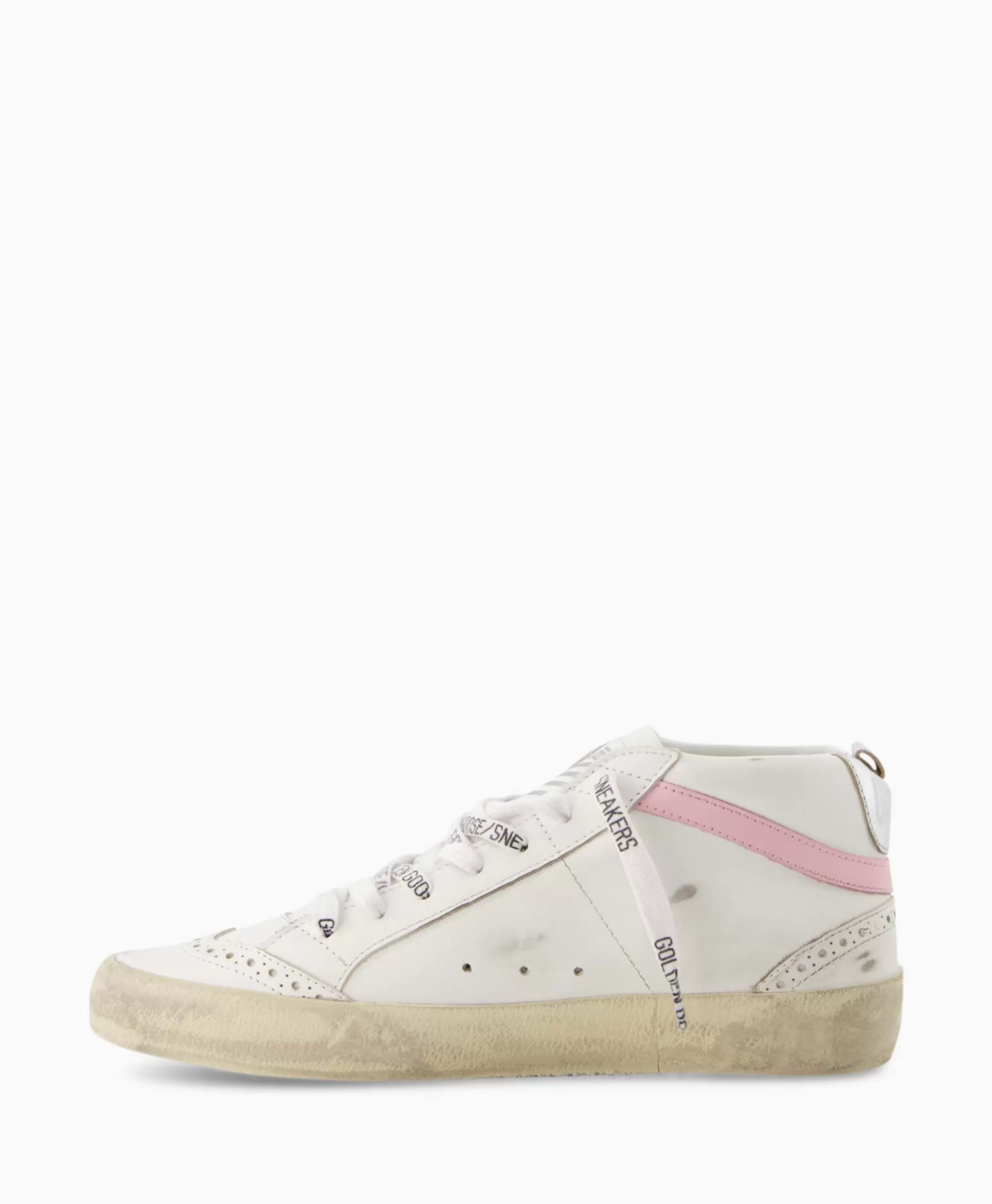 Sneakers*Golden Goose Sneaker Mid Star Leather Upper And Wave Wit