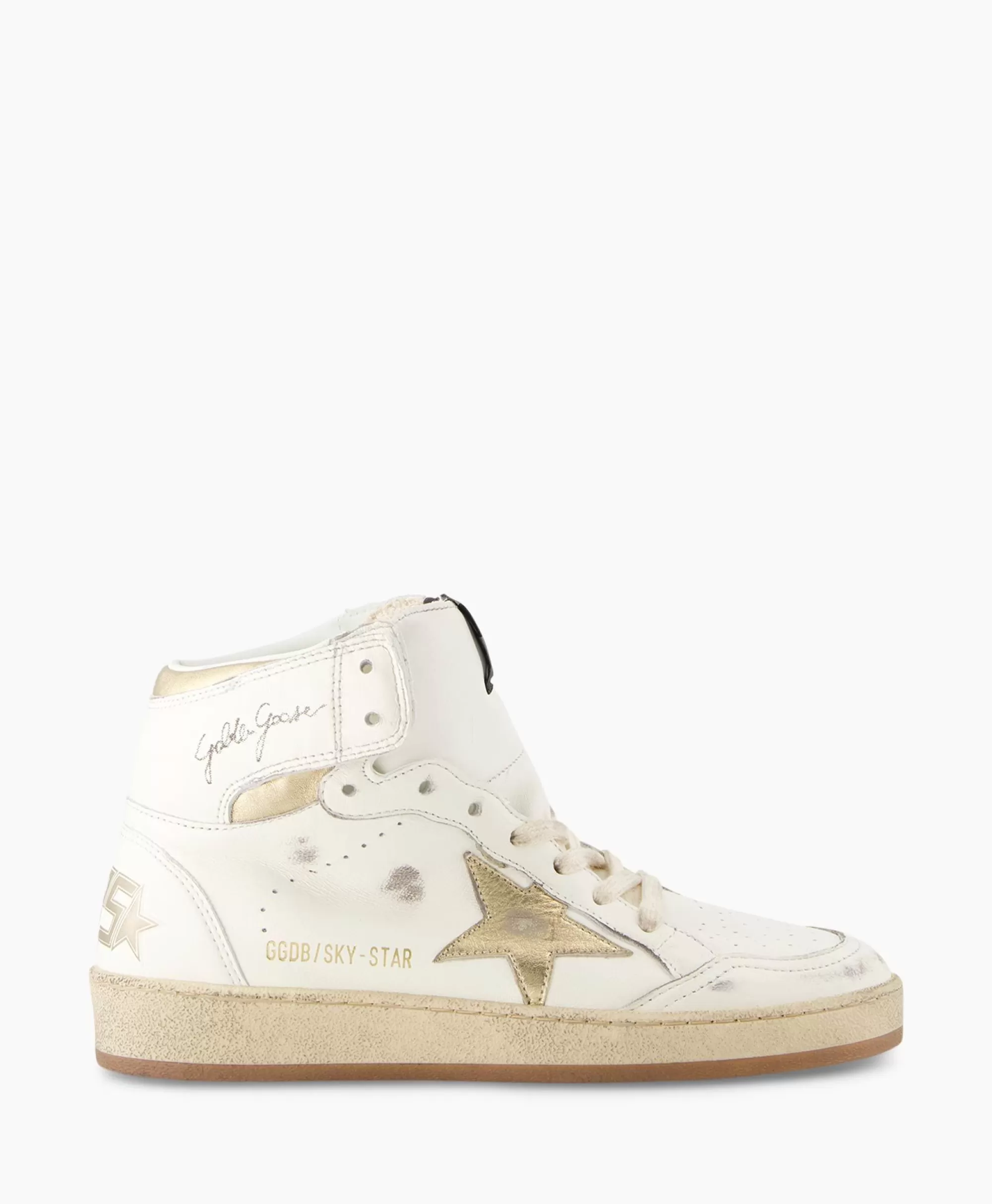 Sneakers*Golden Goose Sneaker Sky Star Nappa Upper Laminated Wit