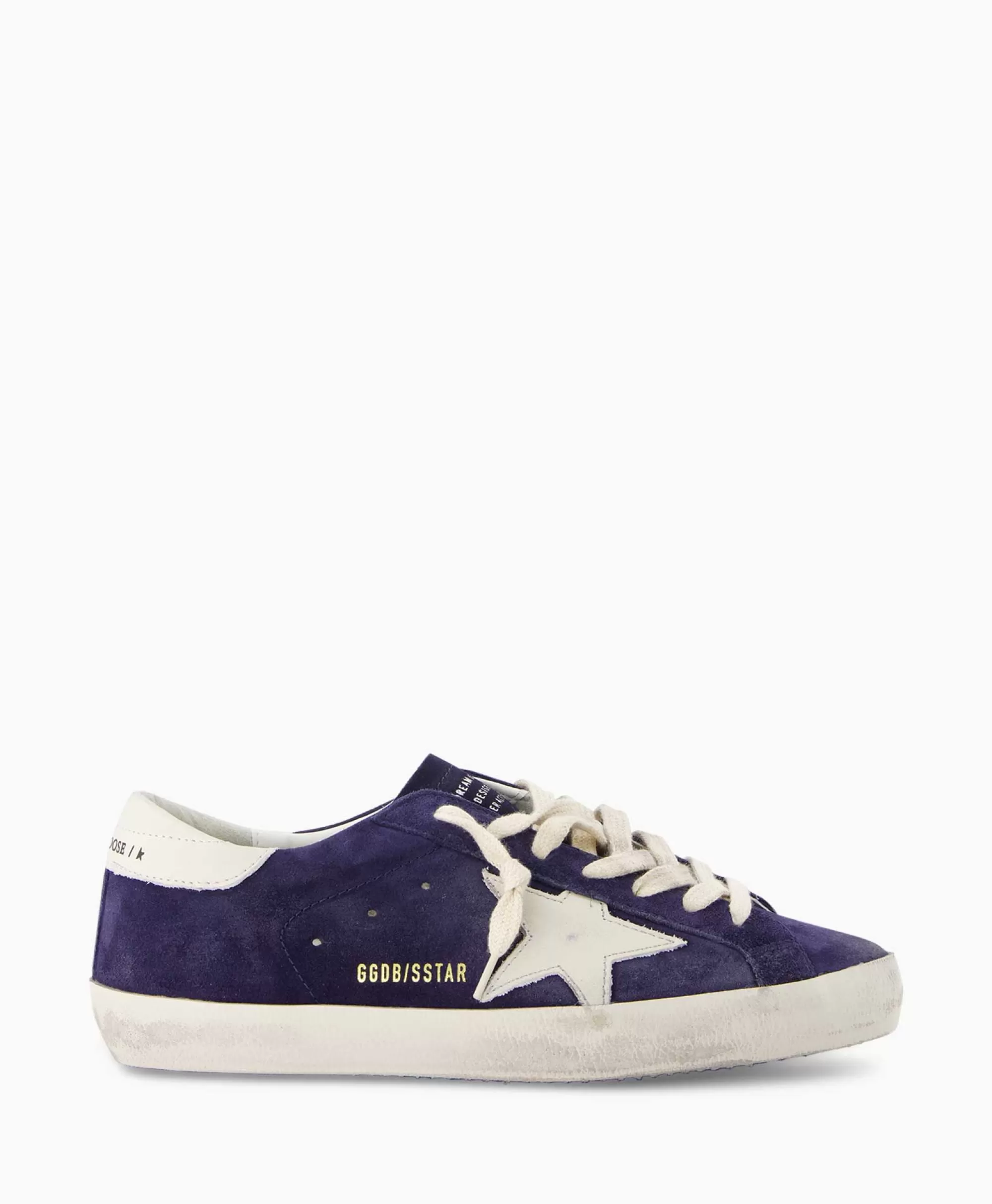 Sneakers*Golden Goose Sneaker Super Star Suede Donker Blauw