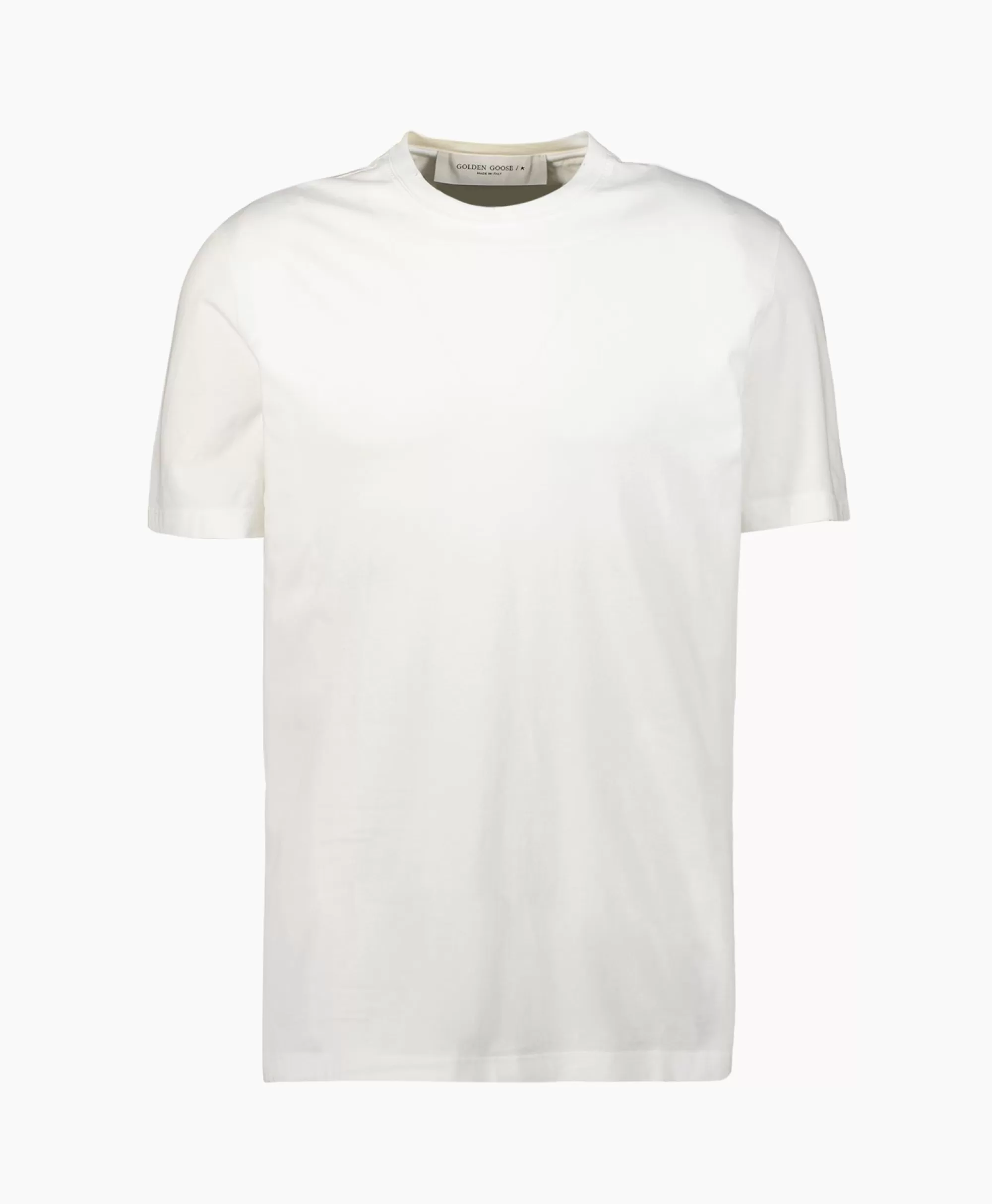 T-Shirts*Golden Goose T-Shirt Korte Mouw Golden M'S Regular Distressed Off White