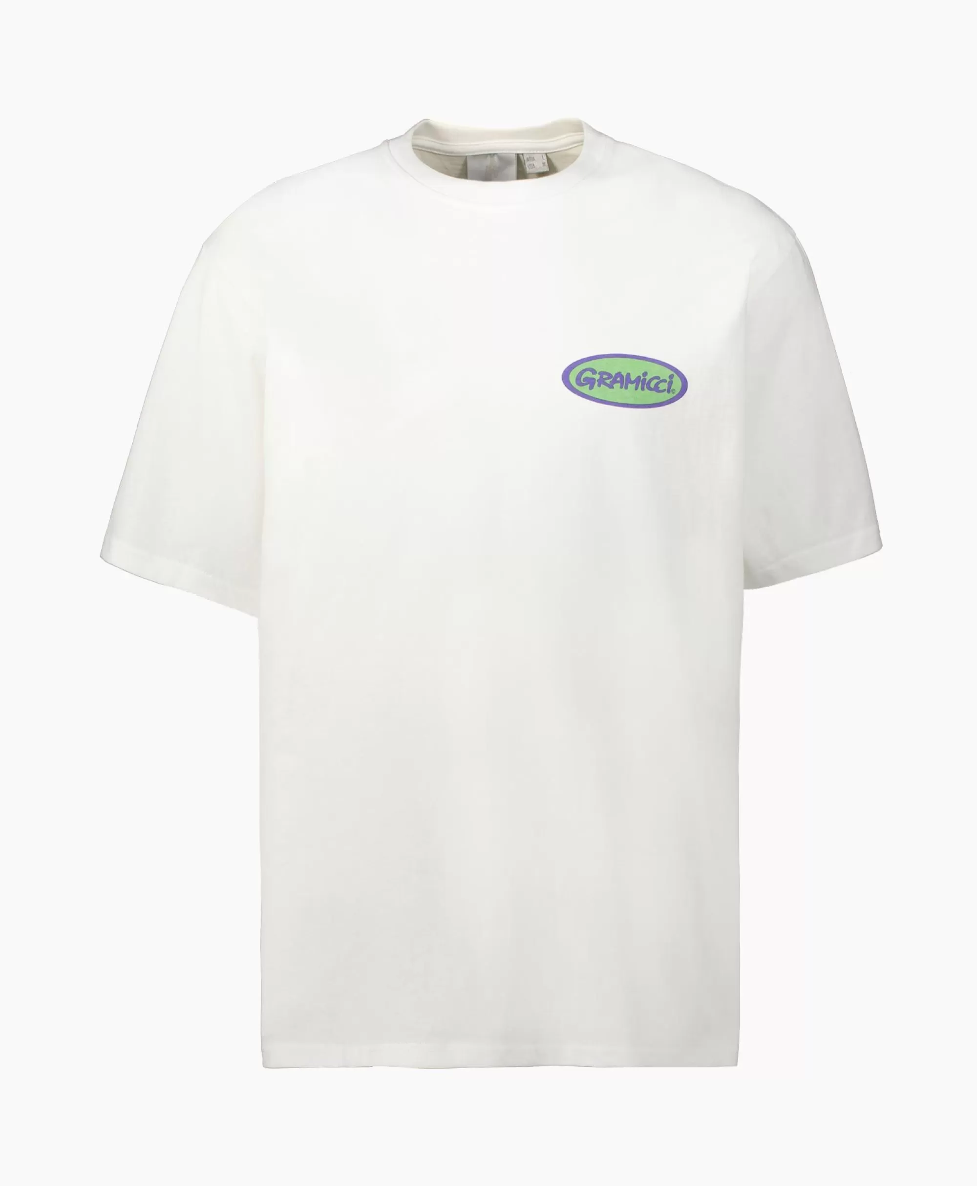 T-Shirts*Gramicci T-Shirt Korte Mouw Grammici Oval Wit