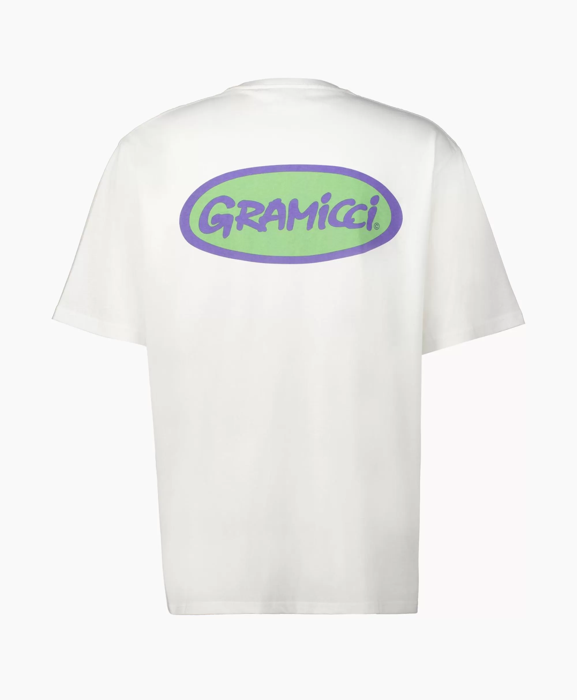 T-Shirts*Gramicci T-Shirt Korte Mouw Grammici Oval Wit