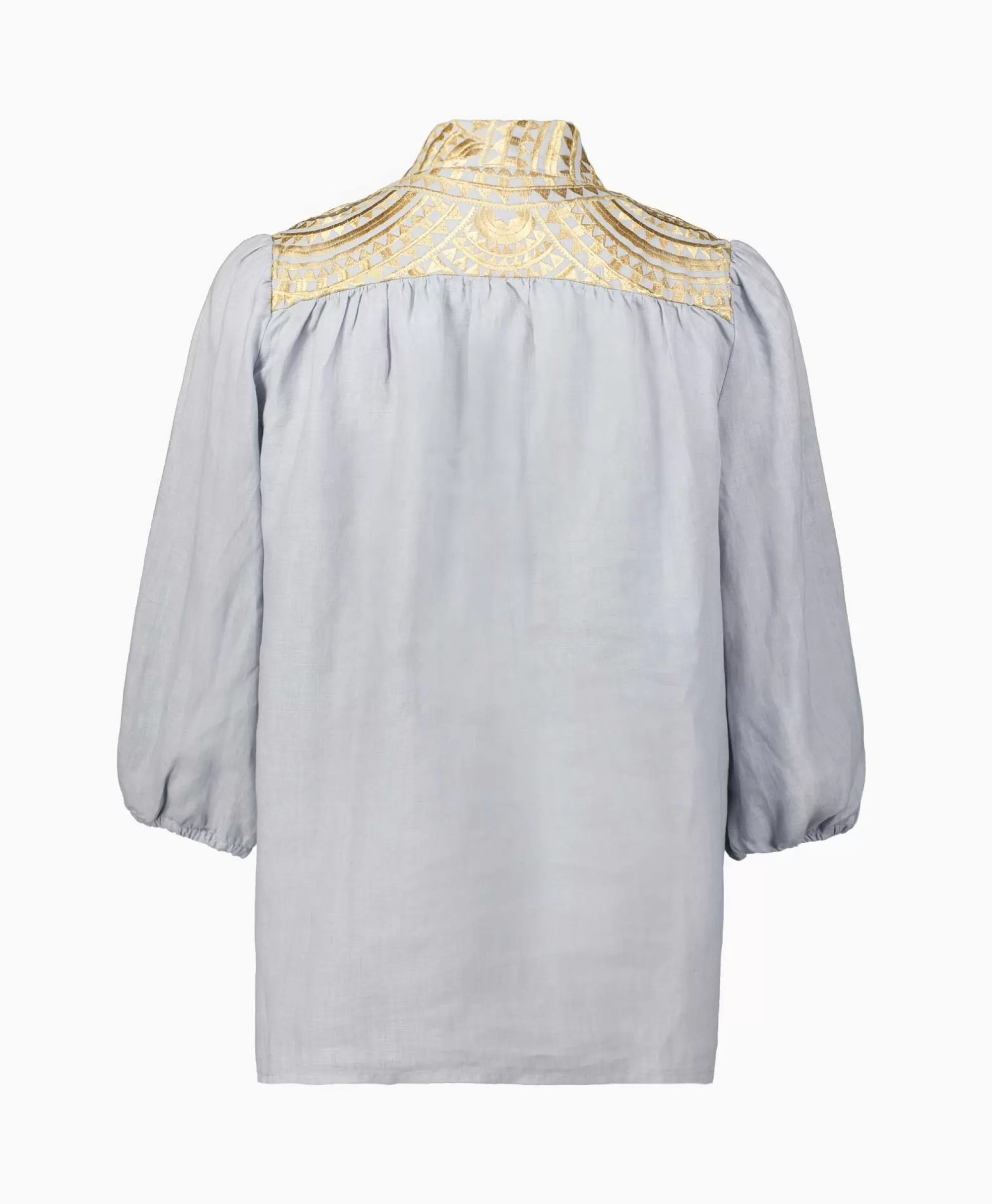 T-Shirts & Tops*Greek Archaic Kori Top New All Over 3/4 Sleeves Licht Grijs