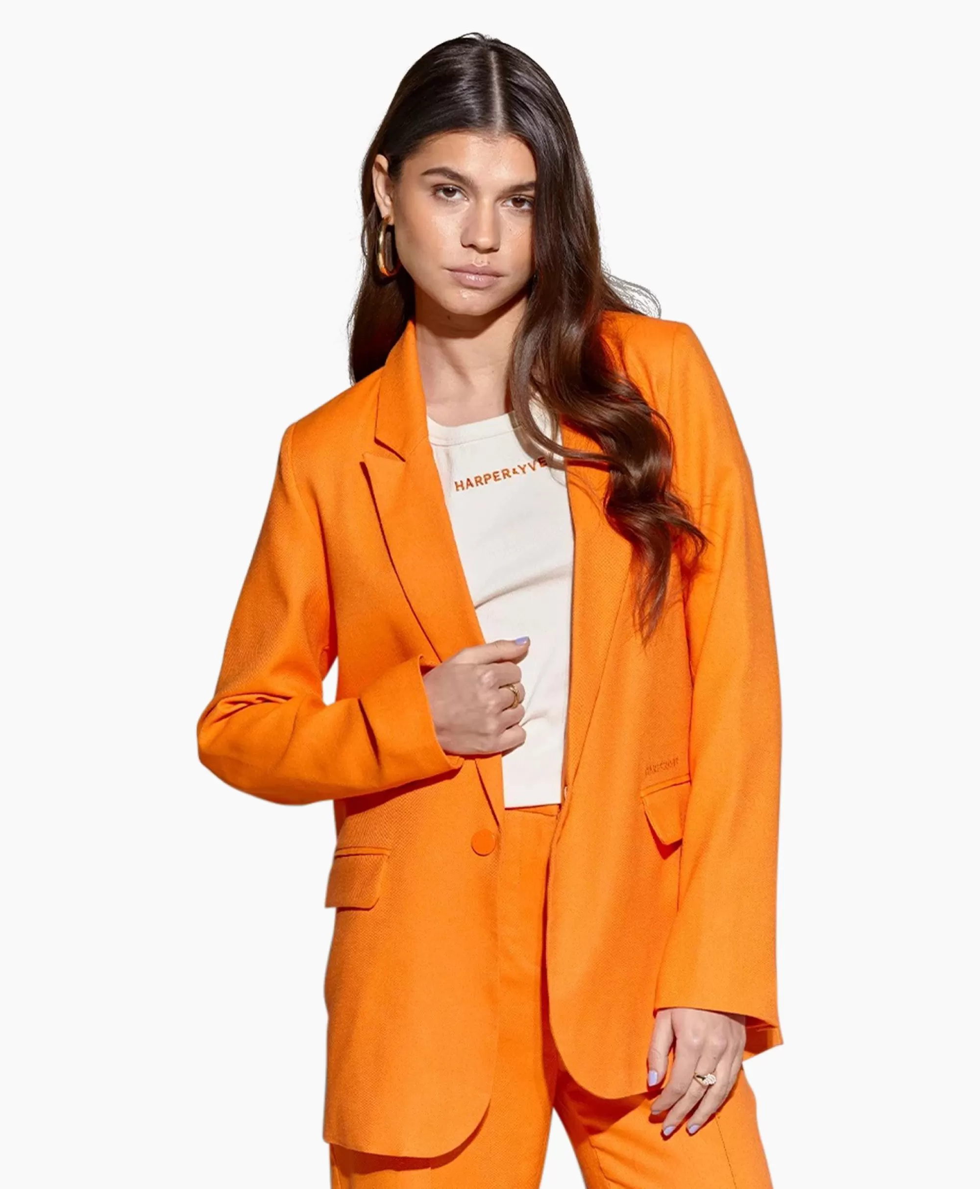 Blazers*Harper & Yve Harper & Yve Blazer Yagger-Bl Oranje