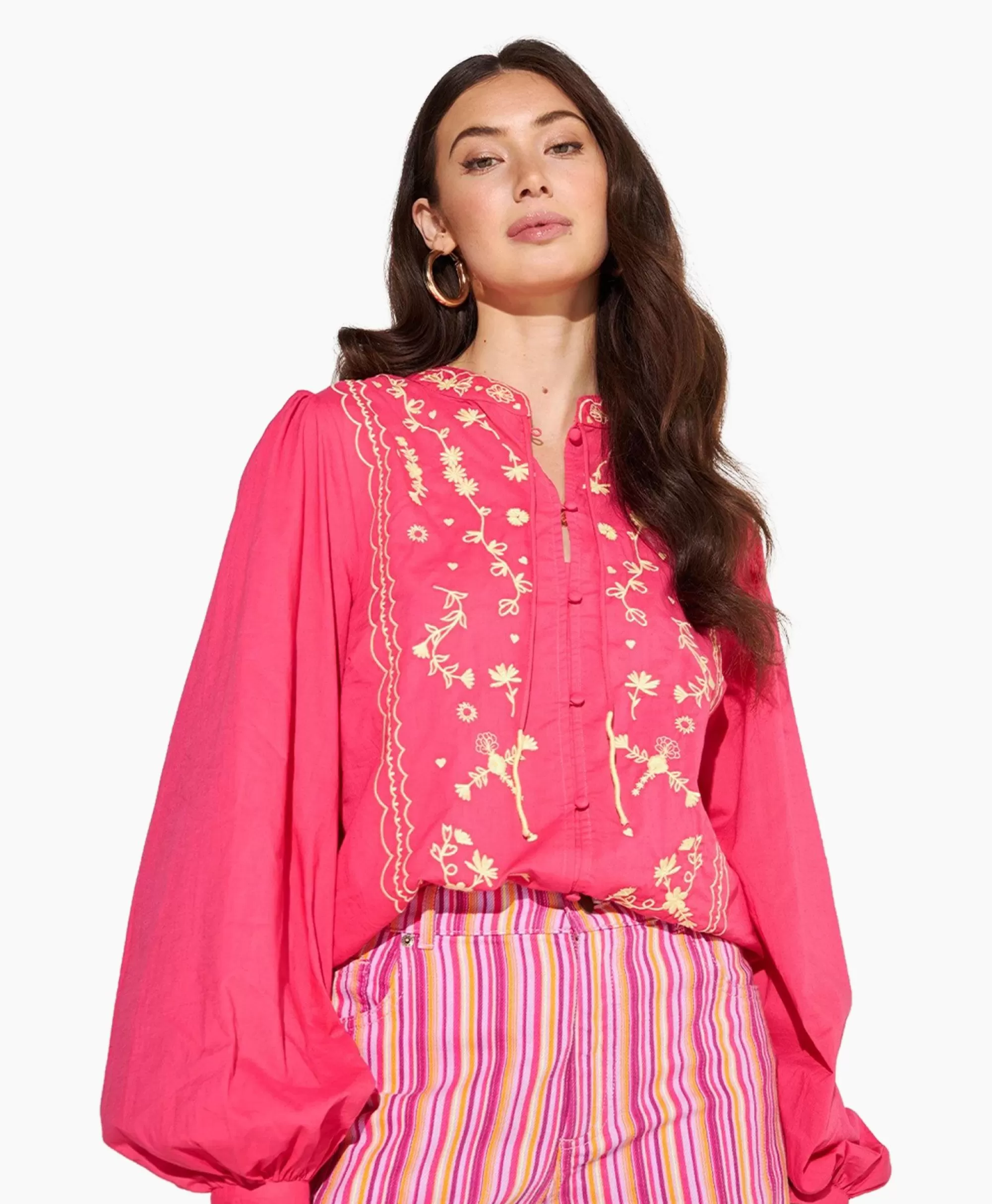 Blouses*Harper & Yve Harper & Yve Blouse Hailey-Ls Roze