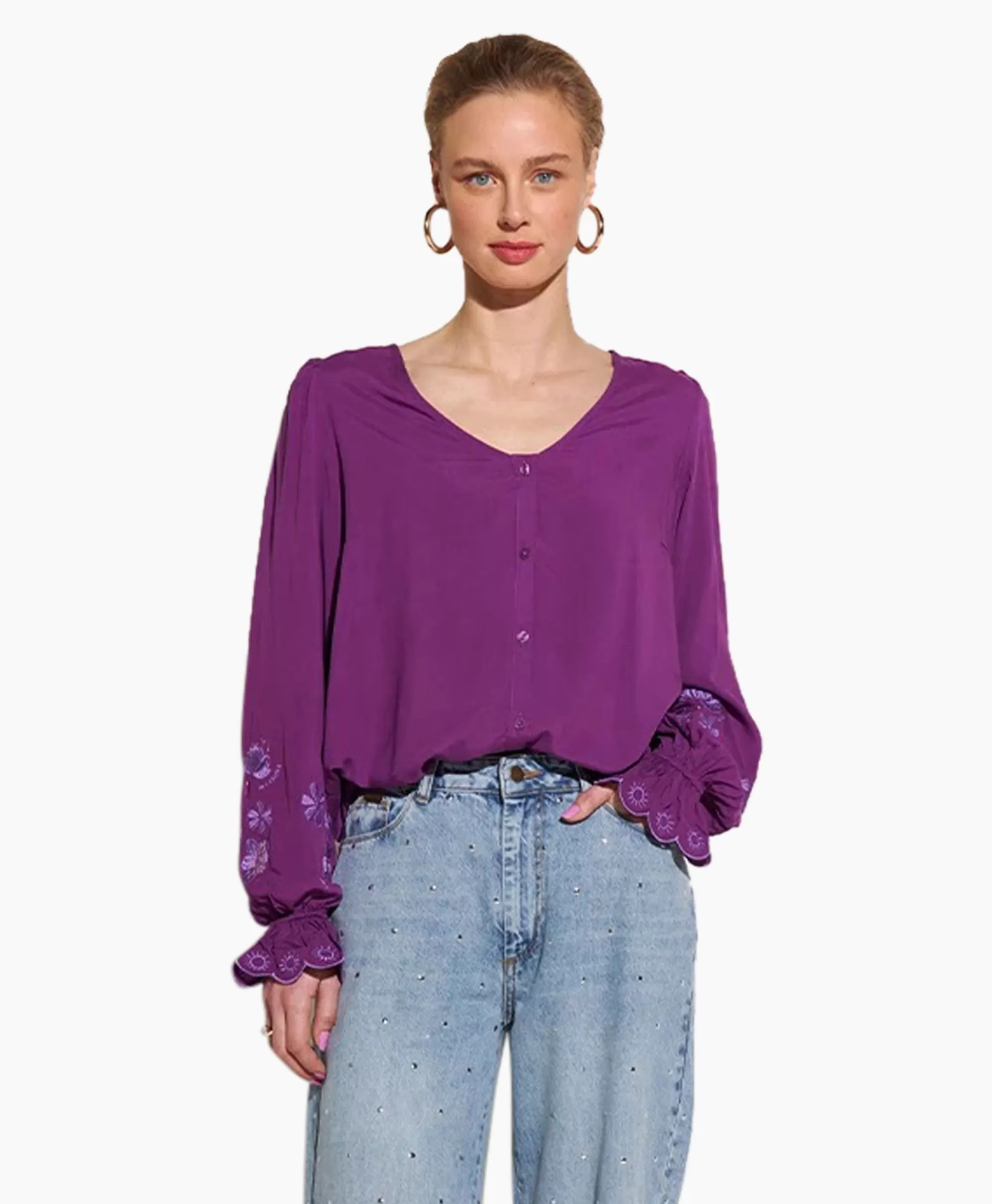 Blouses*Harper & Yve Harper & Yve Blouse Jamy-Ls Paars