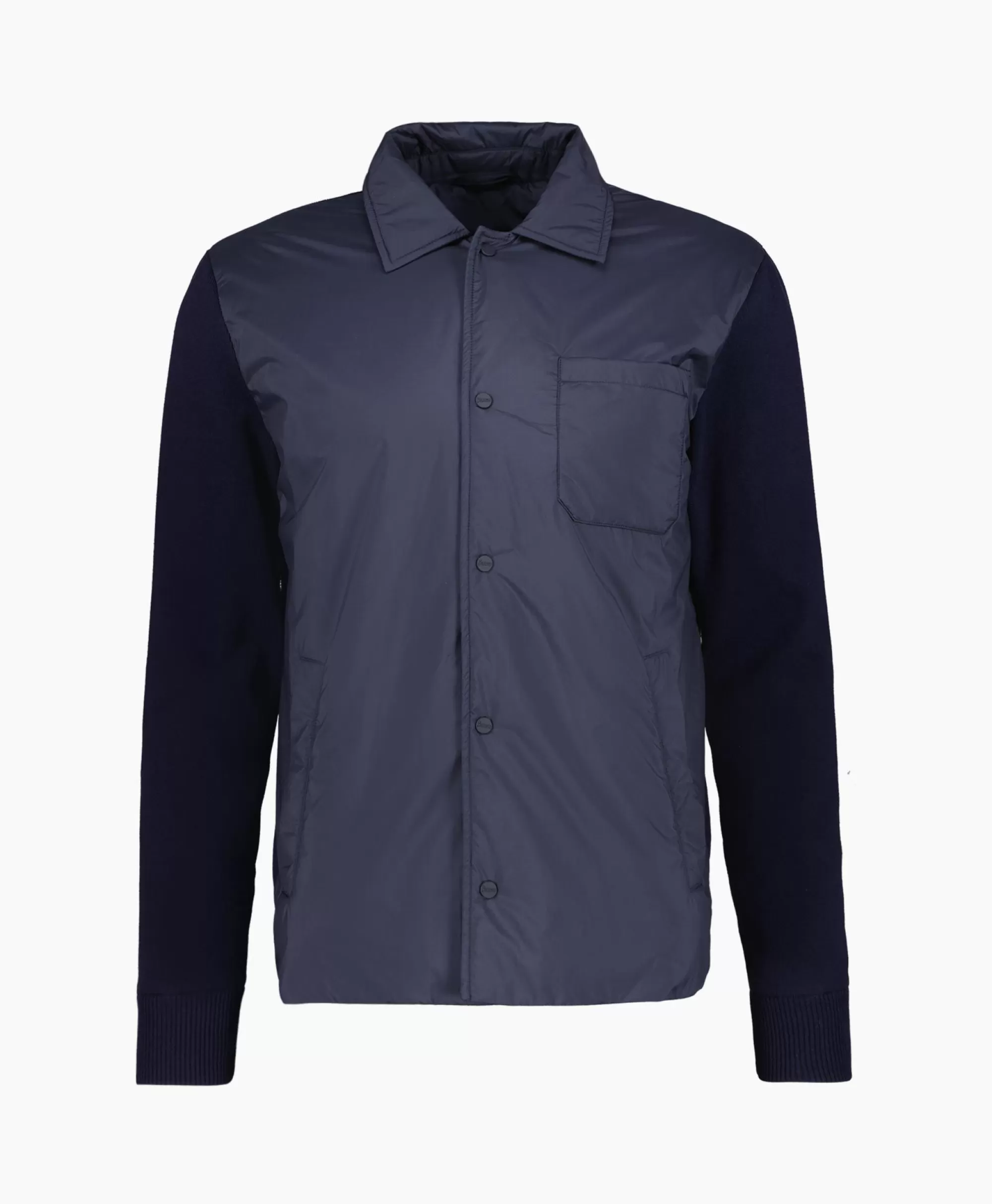 Jassen*Herno Jack Camicia In Nuage Imbottito E Mag Donker Blauw