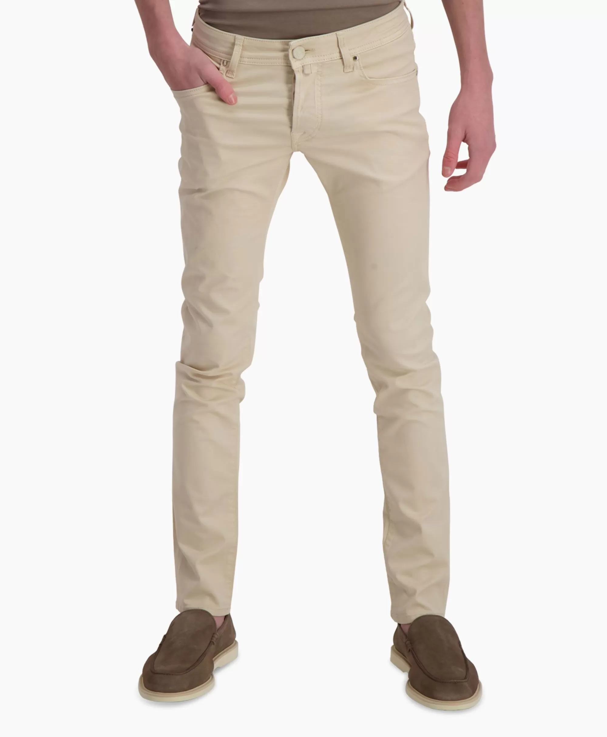 Broeken*Jacob Cohen Jeans 5 Pkt Super Slim Fit Nick Beige