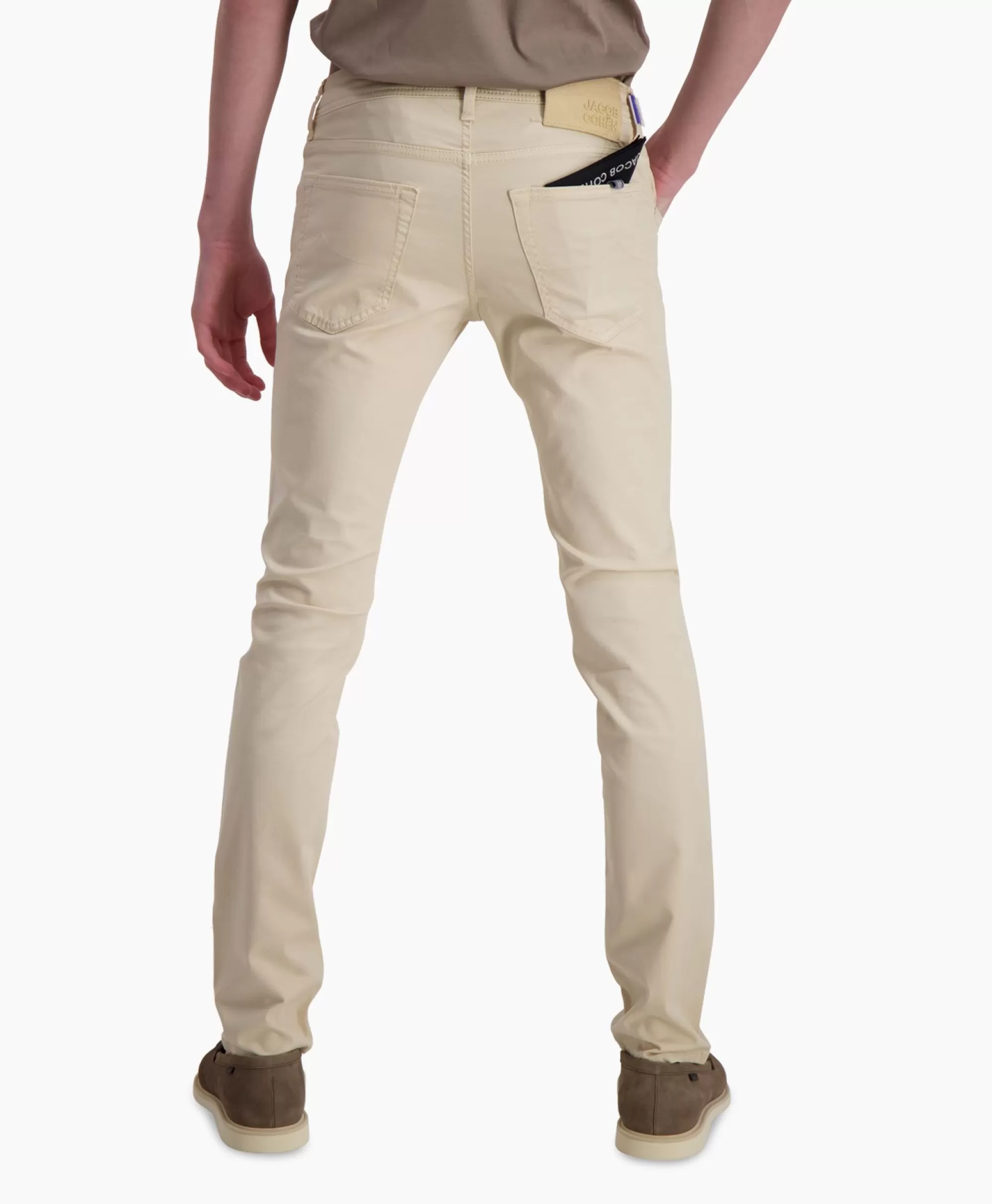 Broeken*Jacob Cohen Jeans 5 Pkt Super Slim Fit Nick Beige